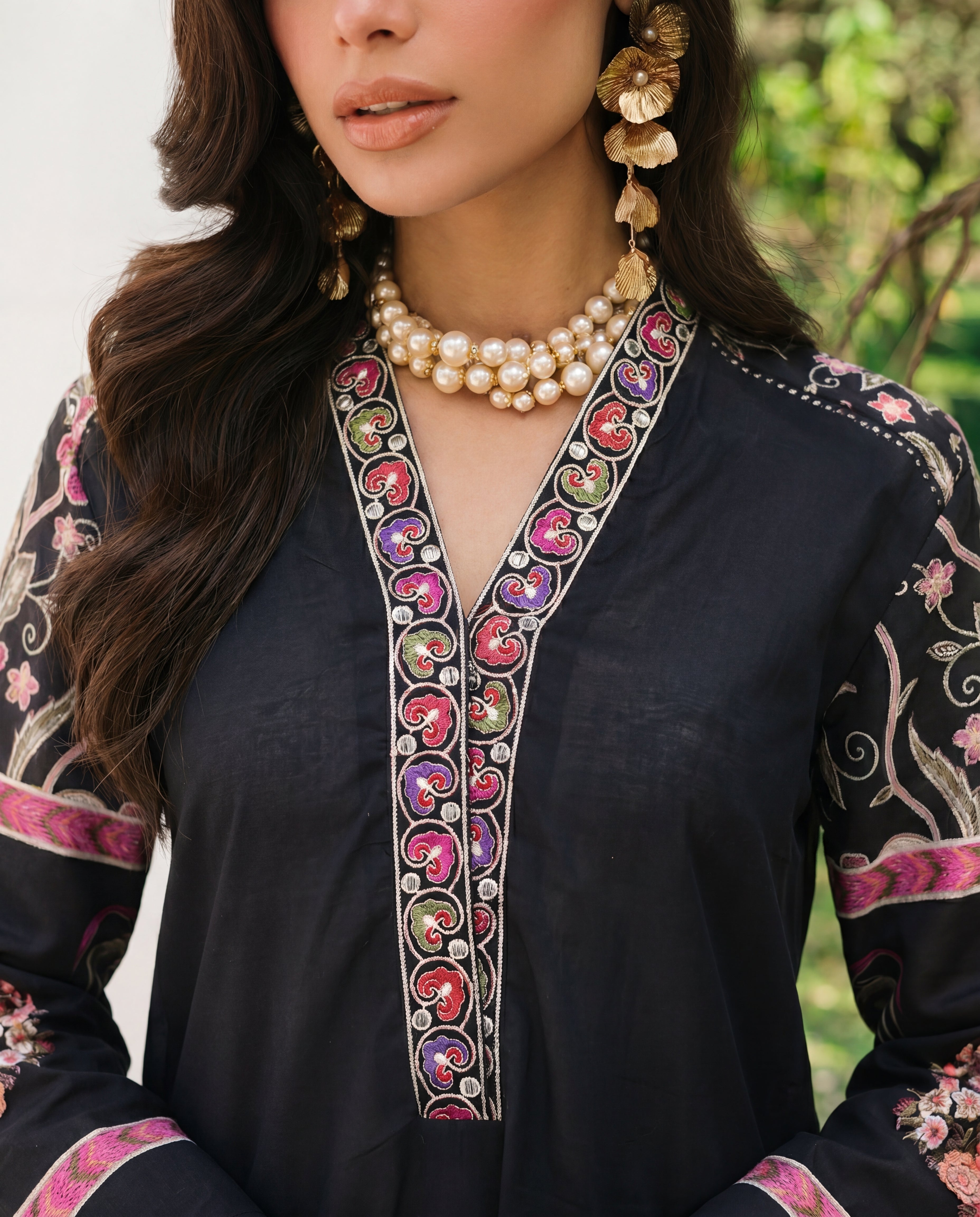 Geranium Premium Fabric Pakistani Summer Dresses - Sahiba-clothing - 4