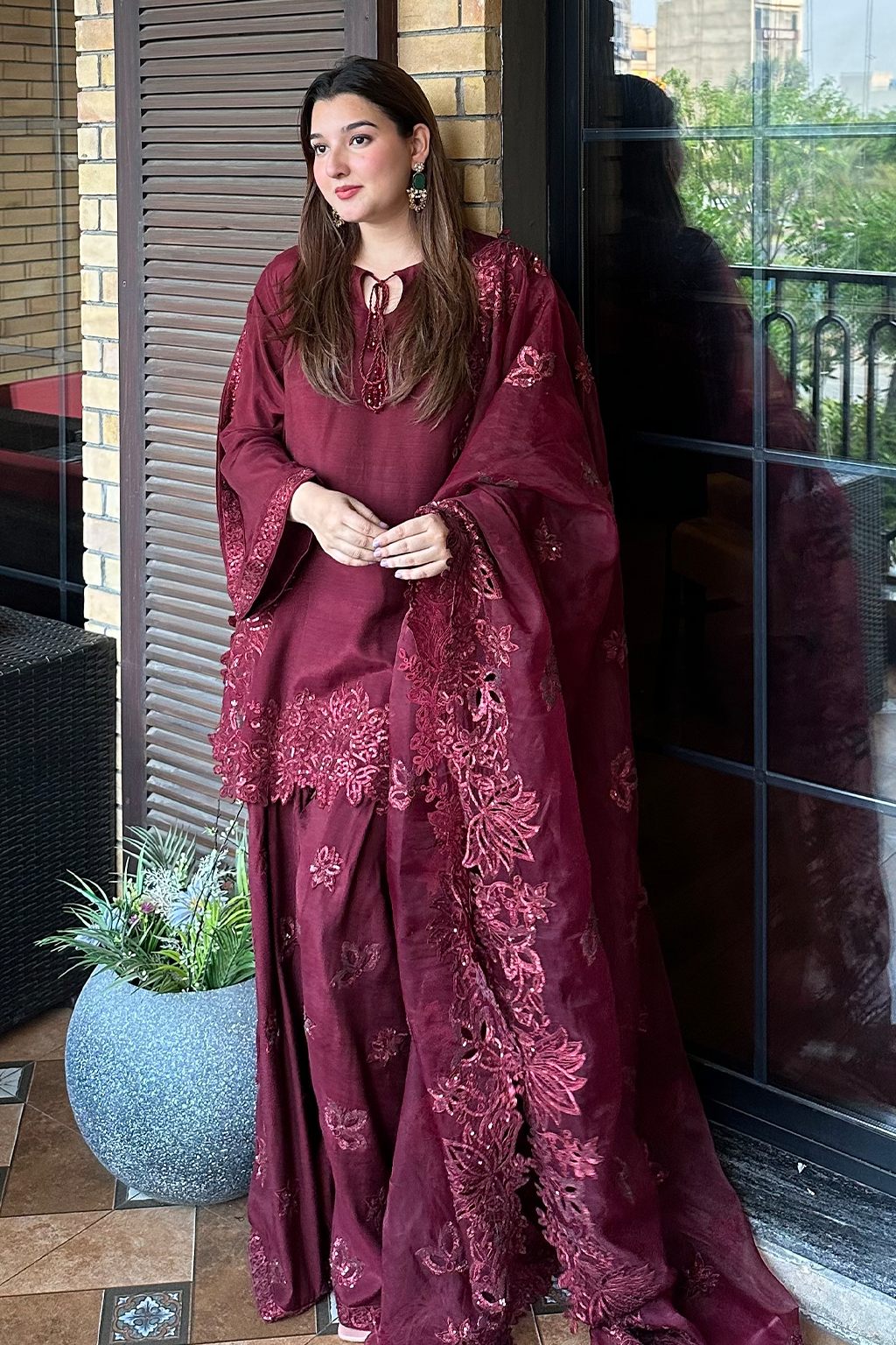 Gulalai Raw Silk Pakistani Casuals Dresses