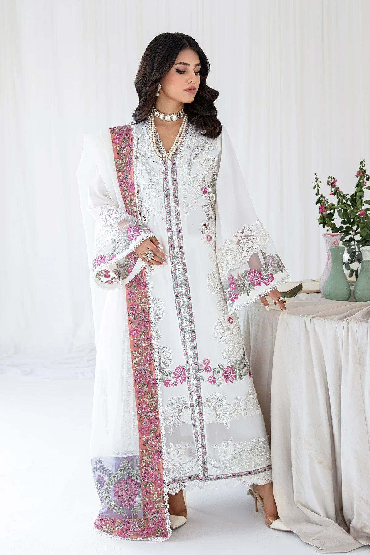 WHIMSICAL Embroidered Pakistani Dress