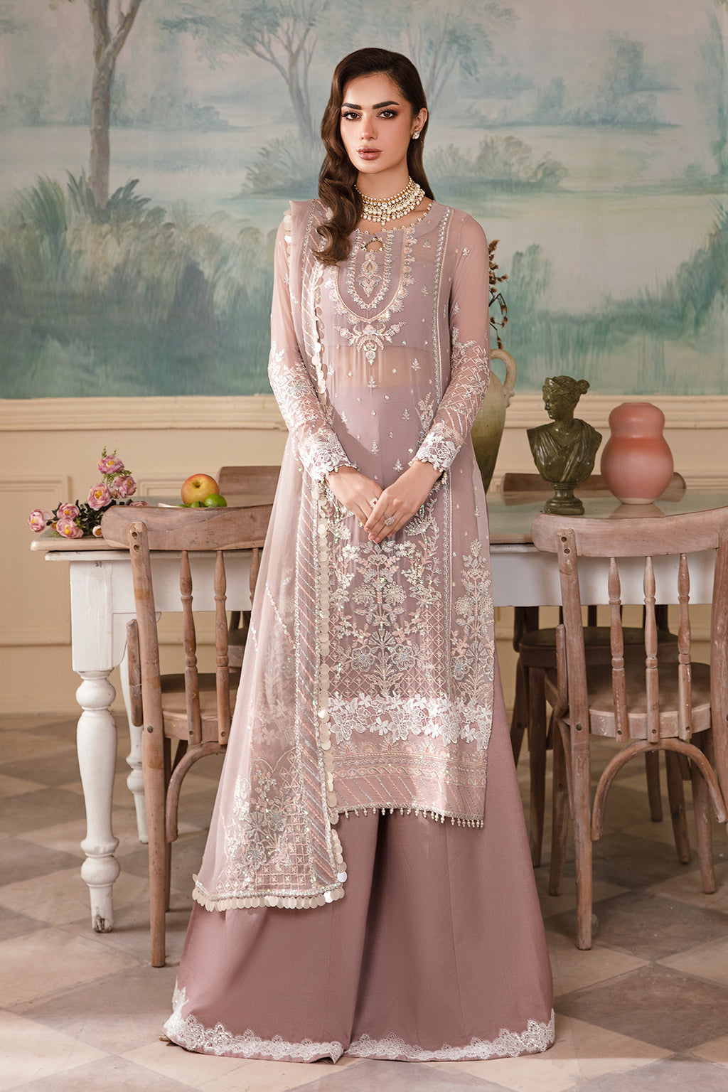 Noori Raw Silk Pakistani Formal Dresses