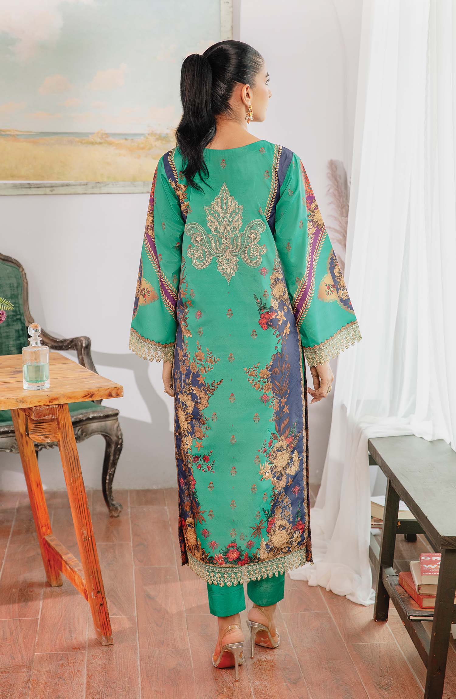 Florida Raw Silk Pakistani Formal Dresses