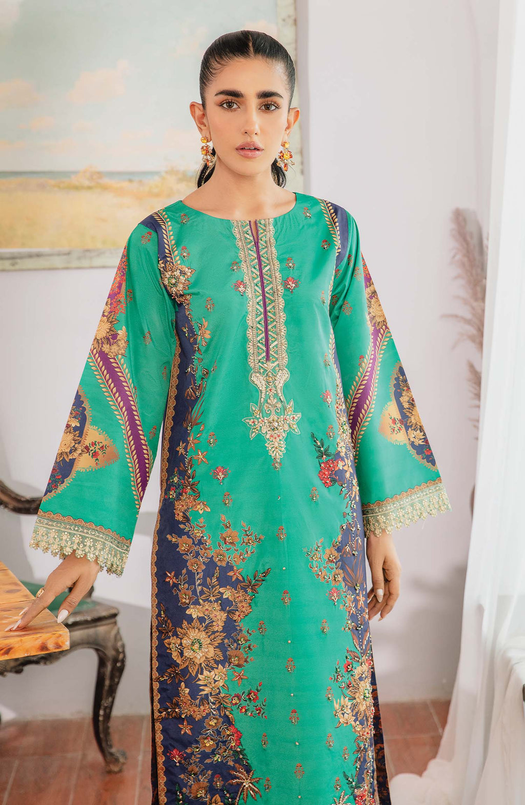 Florida Raw Silk Pakistani Formal Dresses