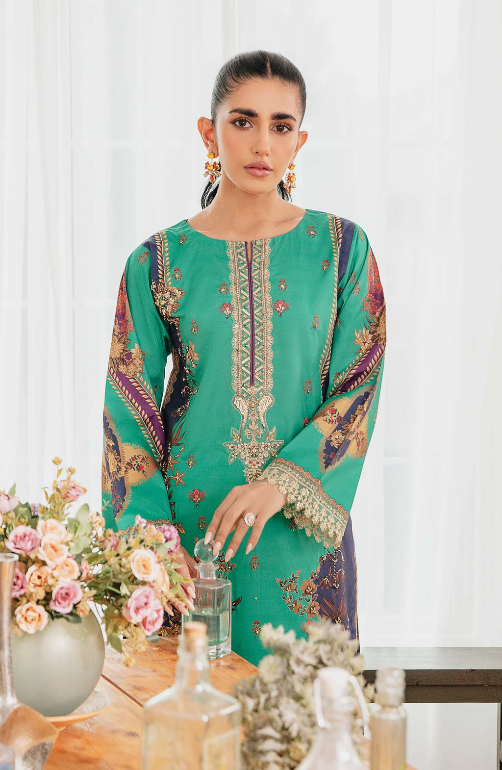 Florida Raw Silk Pakistani Formal Dresses