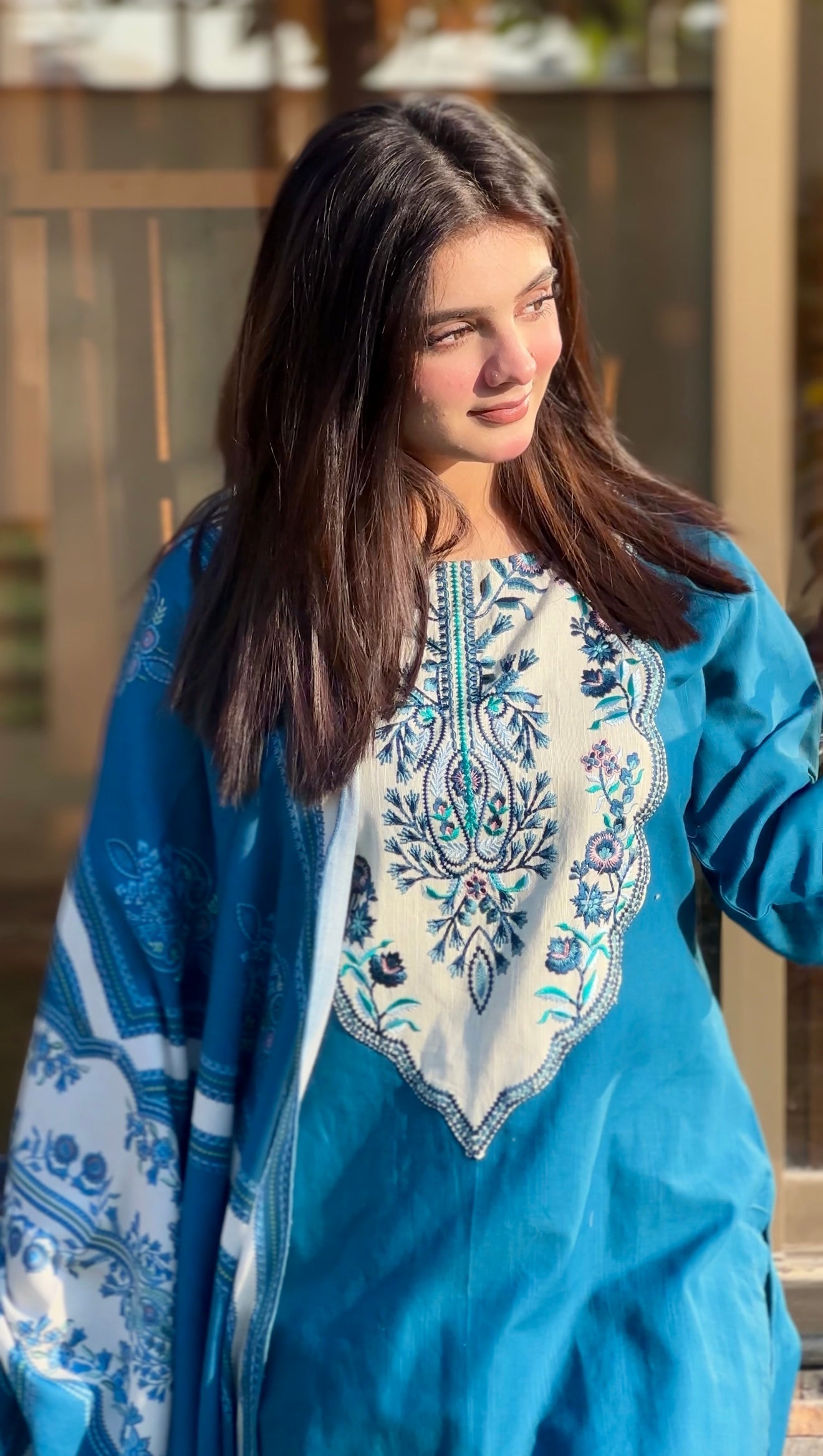 Roam Zinc Premium Fabric Pakistani Winter Dresses - Sahiba-clothing - 2