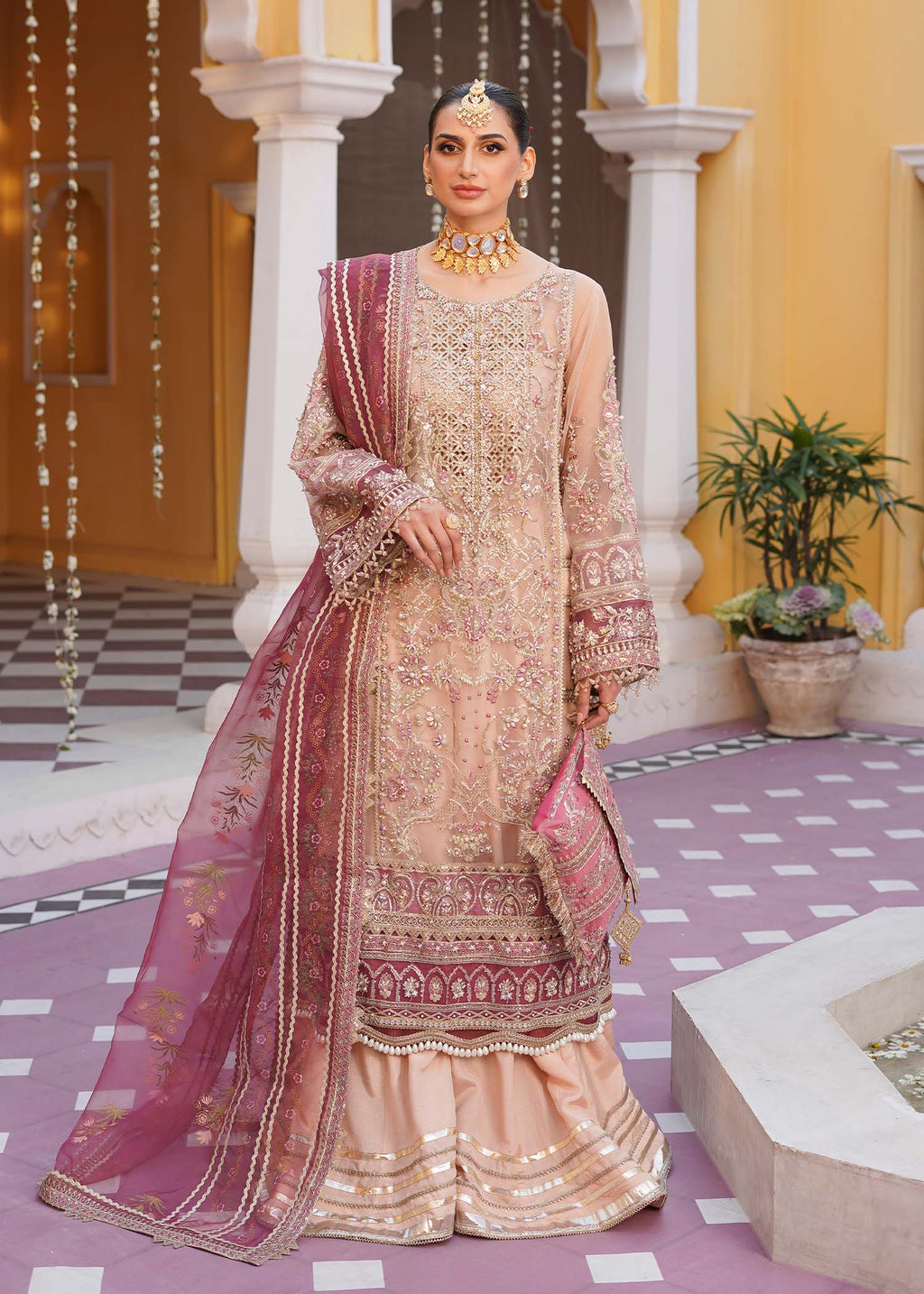 Cherry Blossom Pakistani Formal Dresses Collection