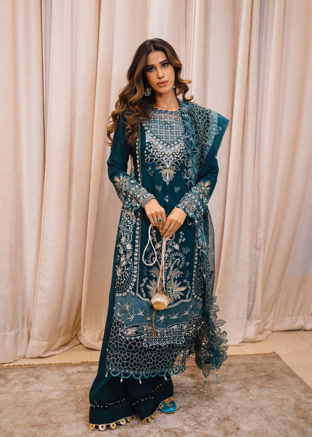 Emerald Night Luxury Pakistani Fashion