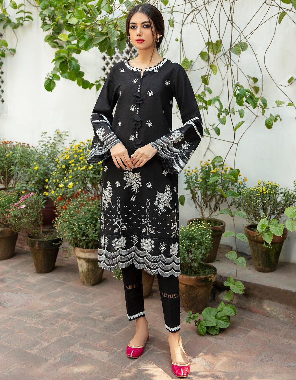 KH-05 Khaddar Pakistani Casuals Dresses
