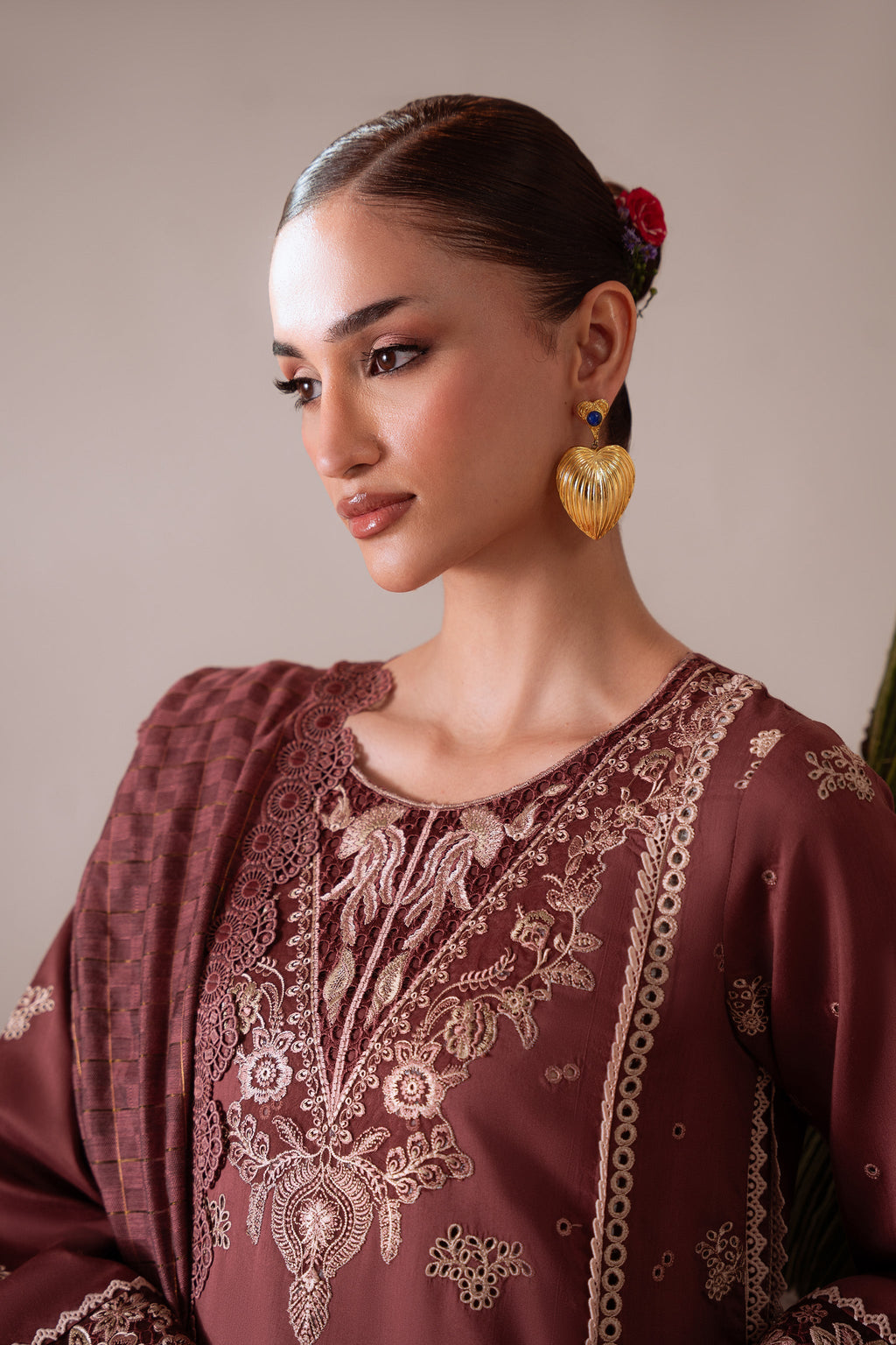 INARA (AV-04) Jacquard Pakistani Summer Dresses - aabyaan - 3