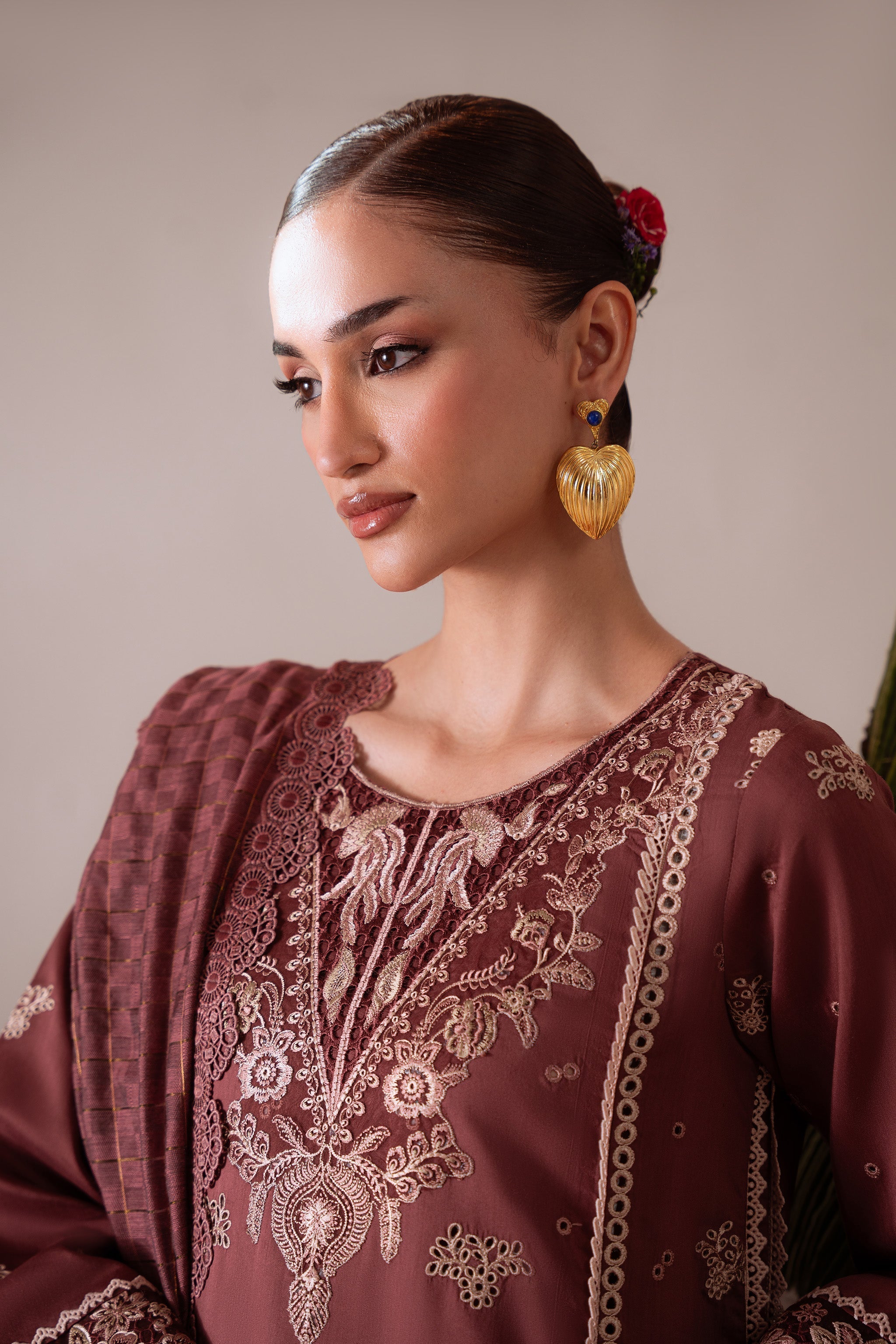 INARA (AV-04) Jacquard Pakistani Summer Dresses - aabyaan - 3