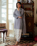 Koh E Noor - Grey Premium Fabric Pakistani Summer Dresses - Sahiba-clothing - 1