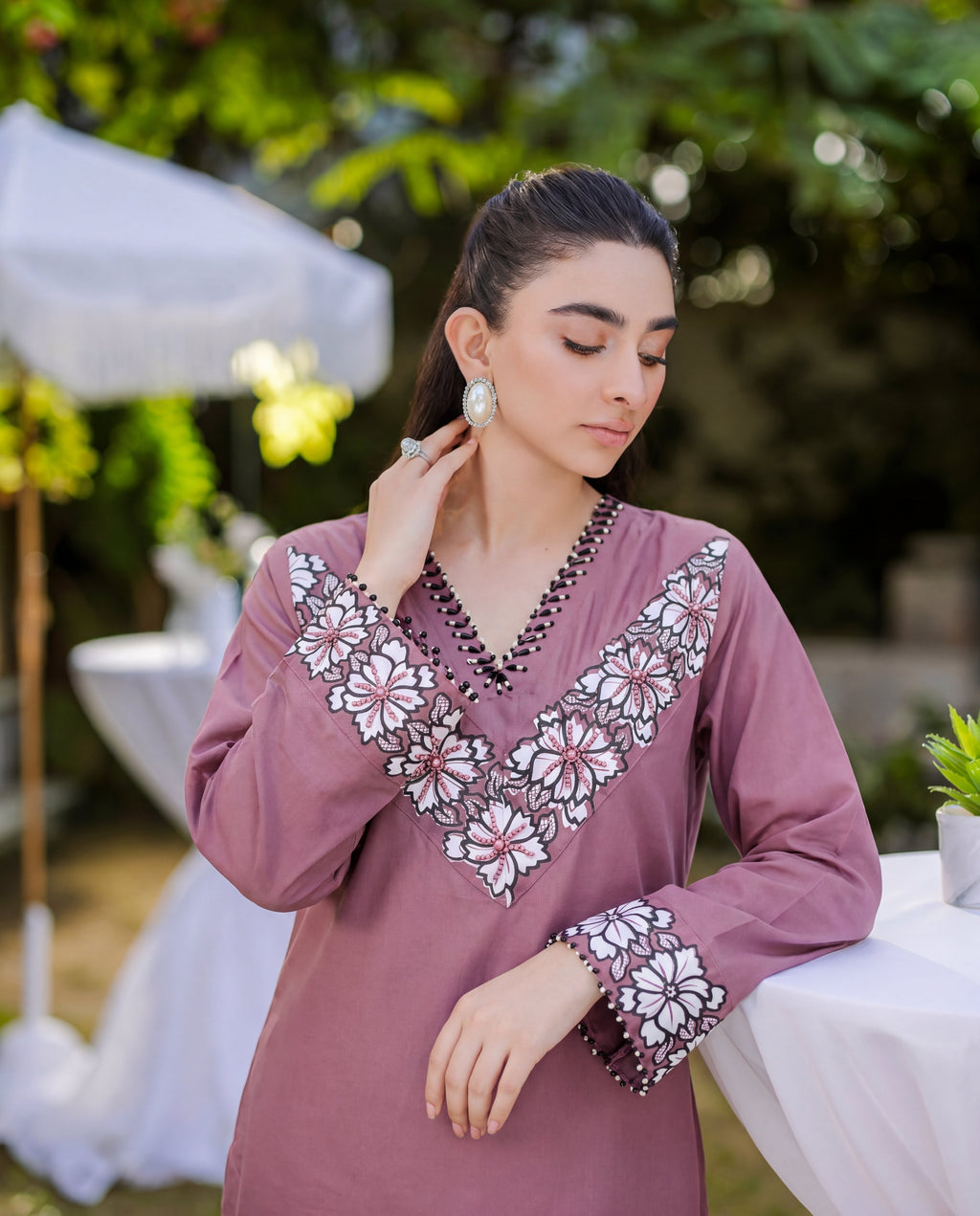 Kulsoom Falsa Premium Fabric Pakistani Summer Dresses - Sahiba-clothing - 2