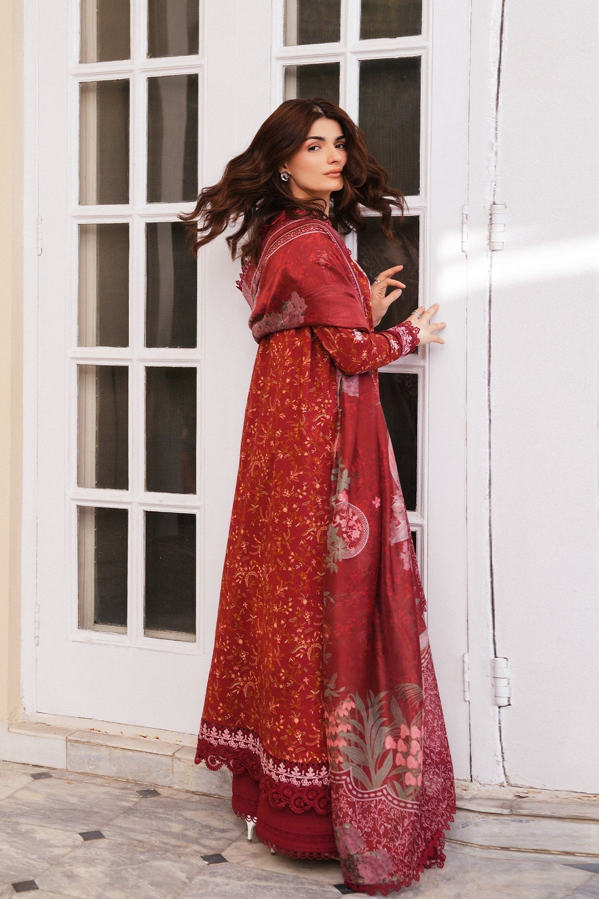 Elyndra Organza Pakistani Summer Dresses - Afrozeh - 5