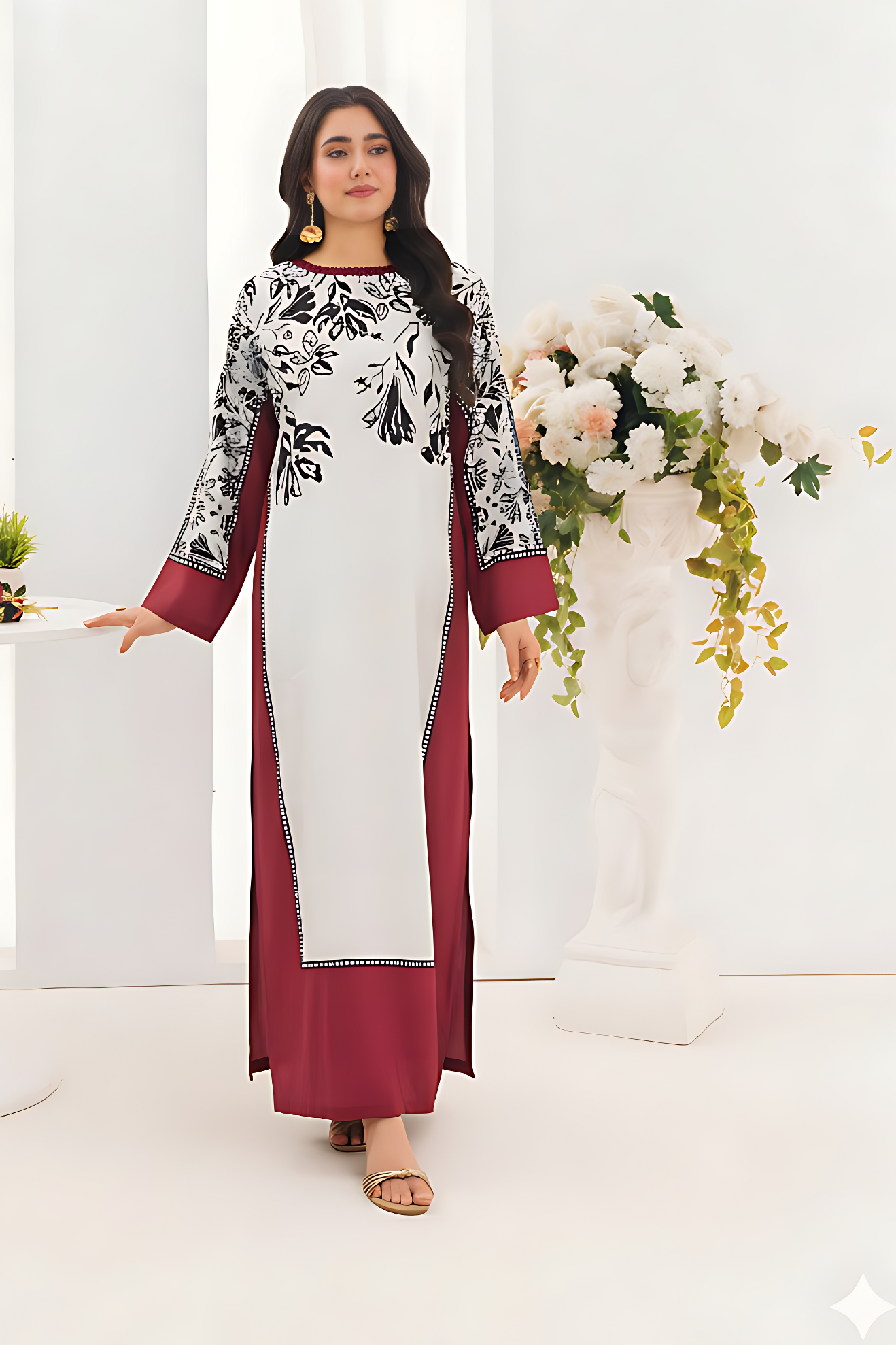 Leaf Premium Fabric Pakistani Formal Dresses - Sahiba-clothing - 1