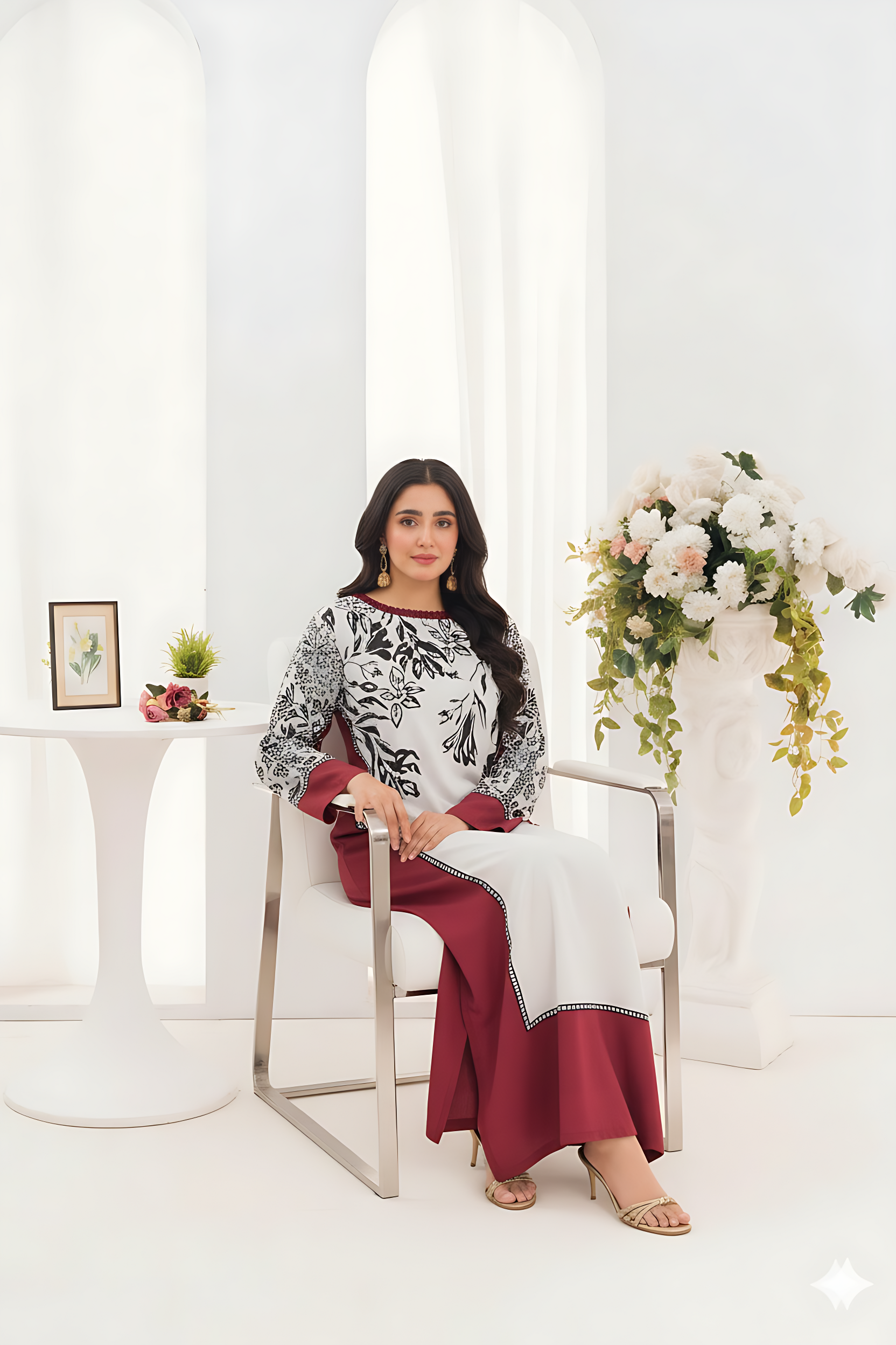 Leaf Premium Fabric Pakistani Formal Dresses - Sahiba-clothing - 3