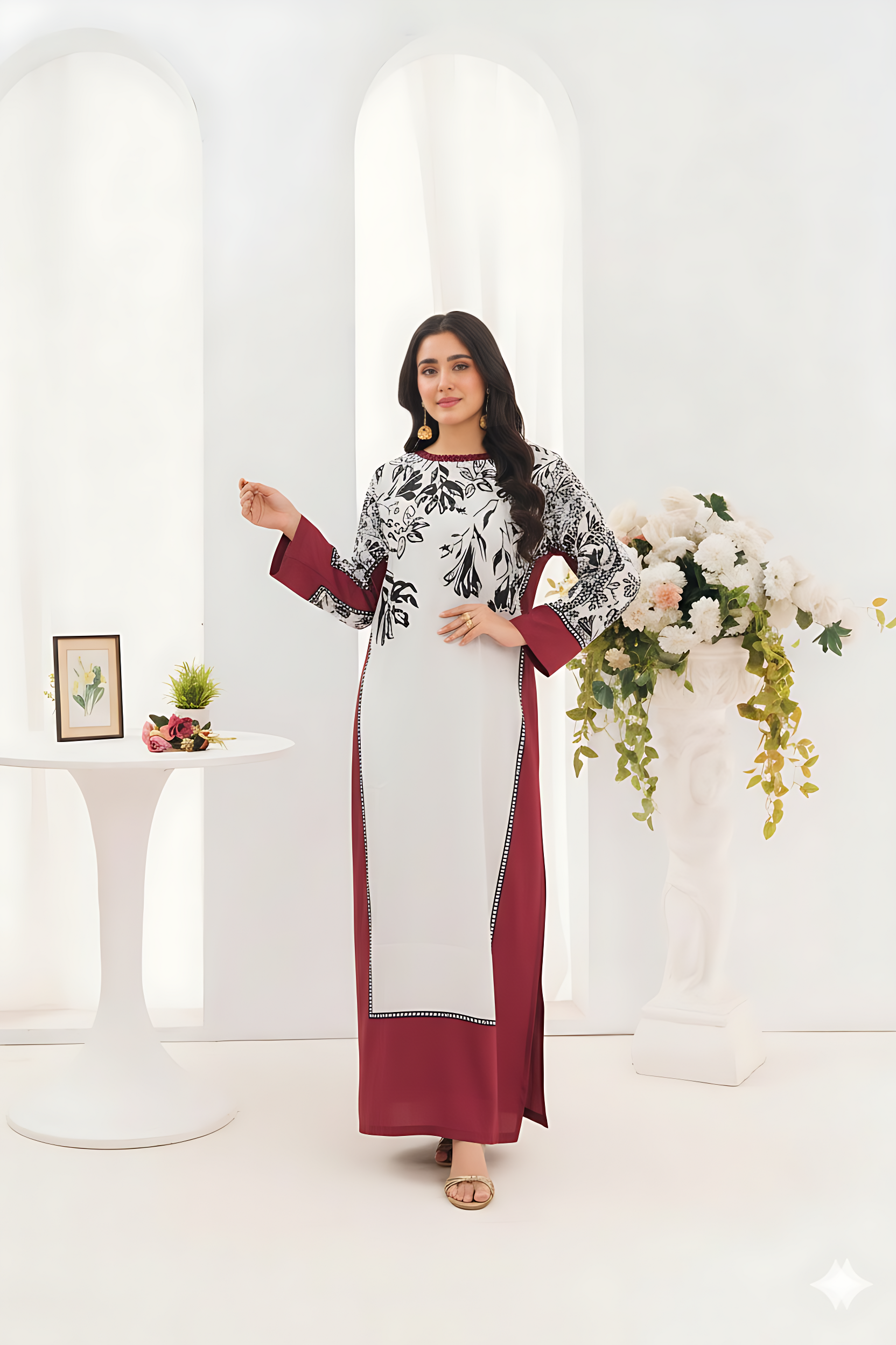 Leaf Premium Fabric Pakistani Formal Dresses - Sahiba-clothing - 2