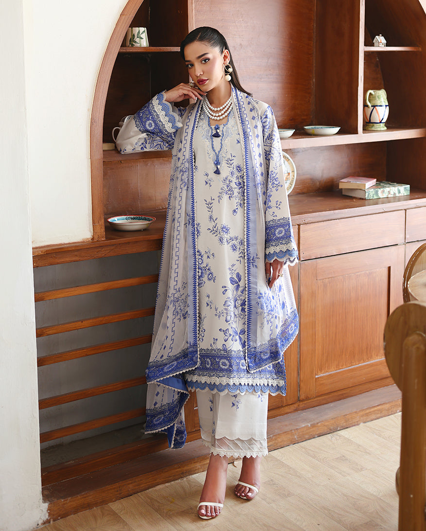 Lilac bloom Organza Women Clothing - Roheenaz - 5