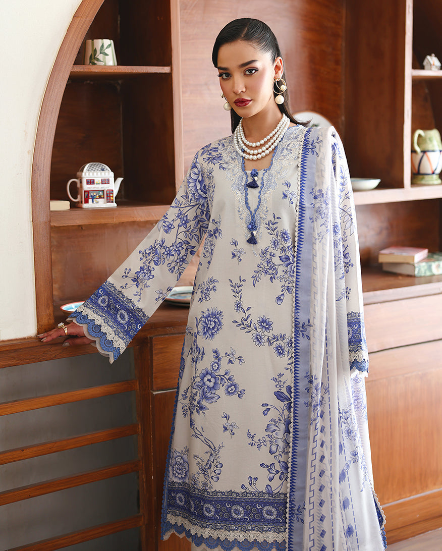 Lilac bloom Organza Women Clothing - Roheenaz - 3