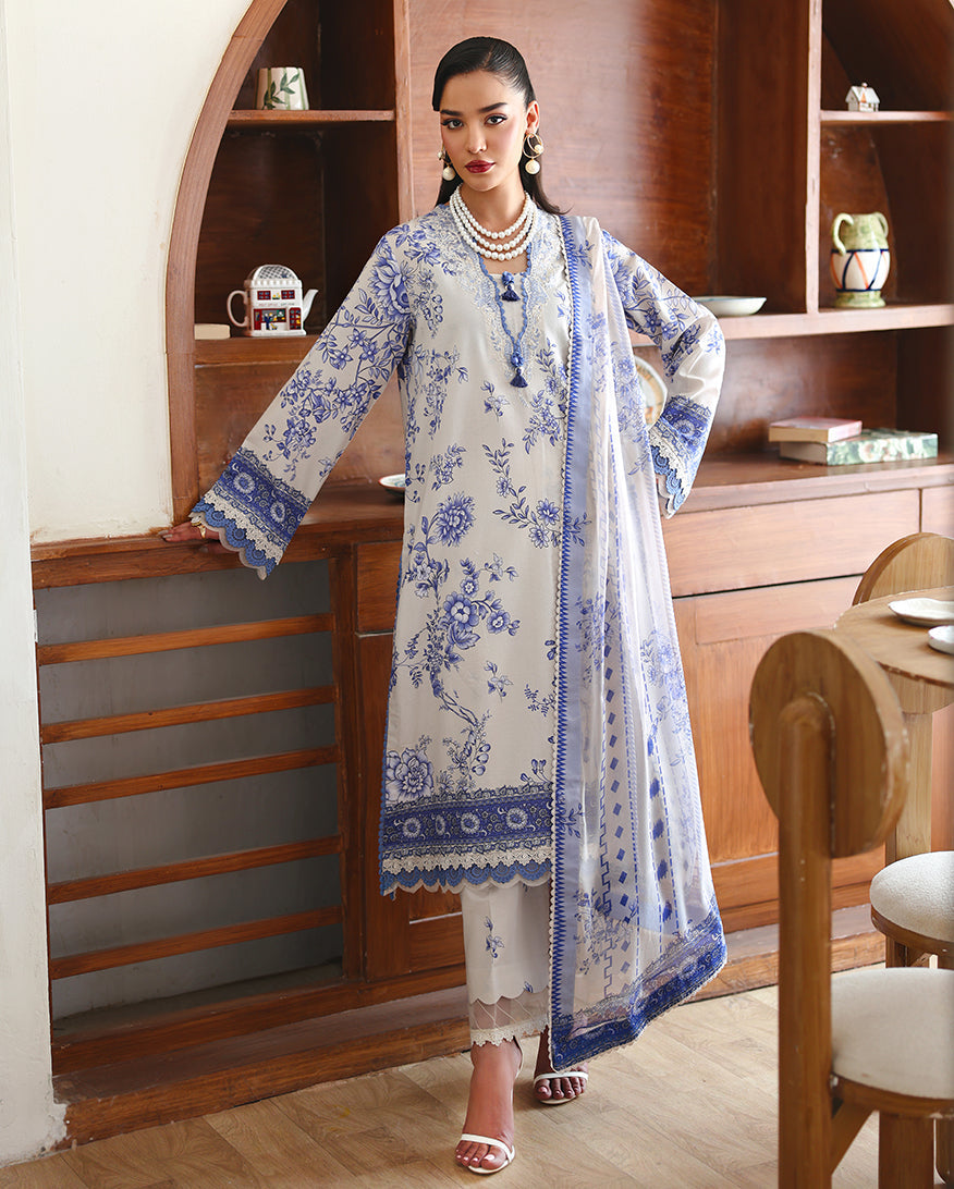 Lilac bloom Organza Women Clothing - Roheenaz - 1