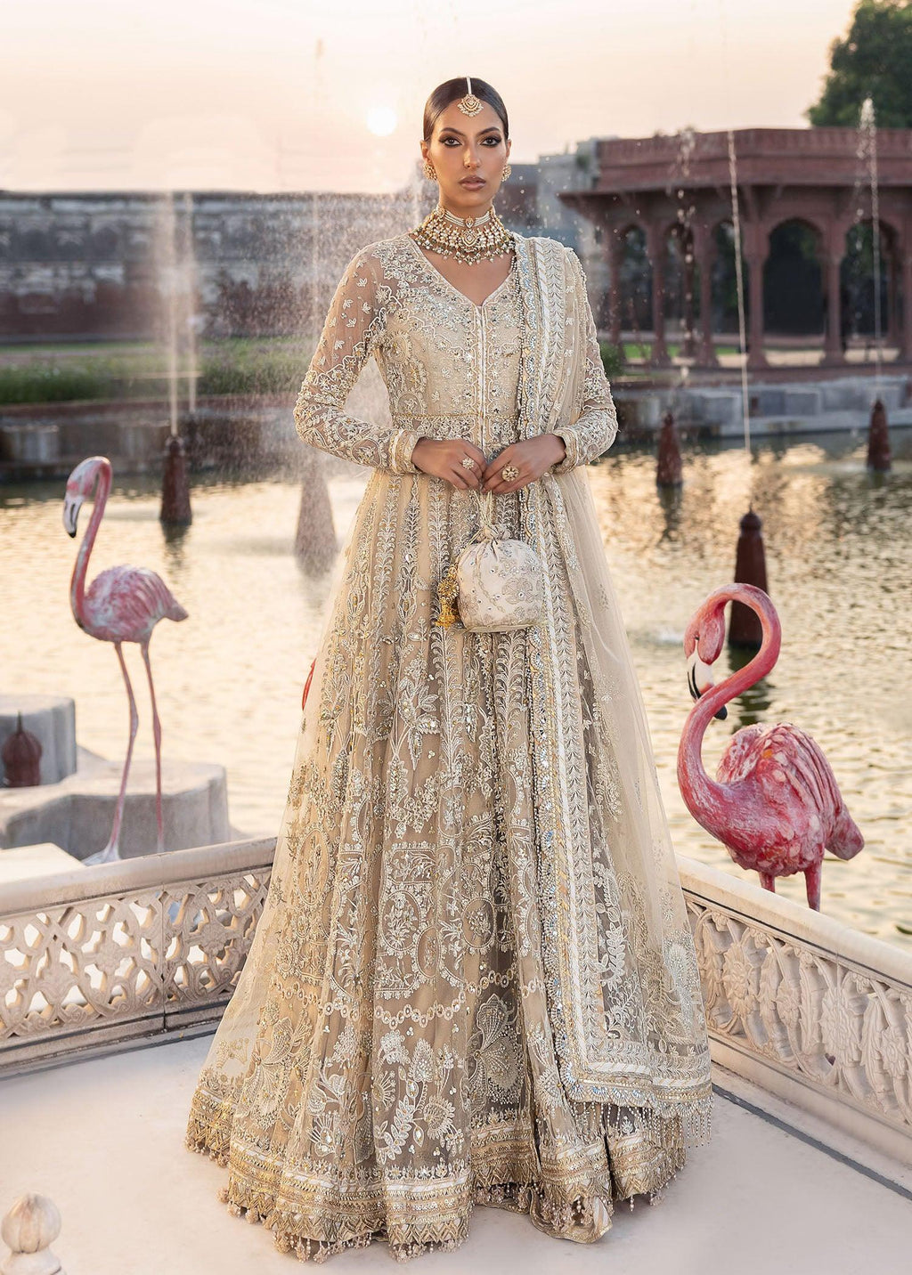 Noor Jahan Raw Silk Pakistani Formal Dresses