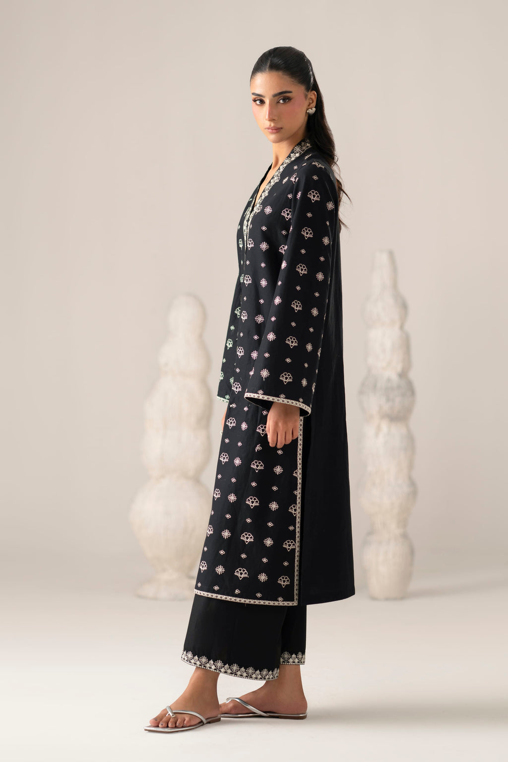 Raya Cotton Pakistani Summer Dresses - Akbar Aslam - 2