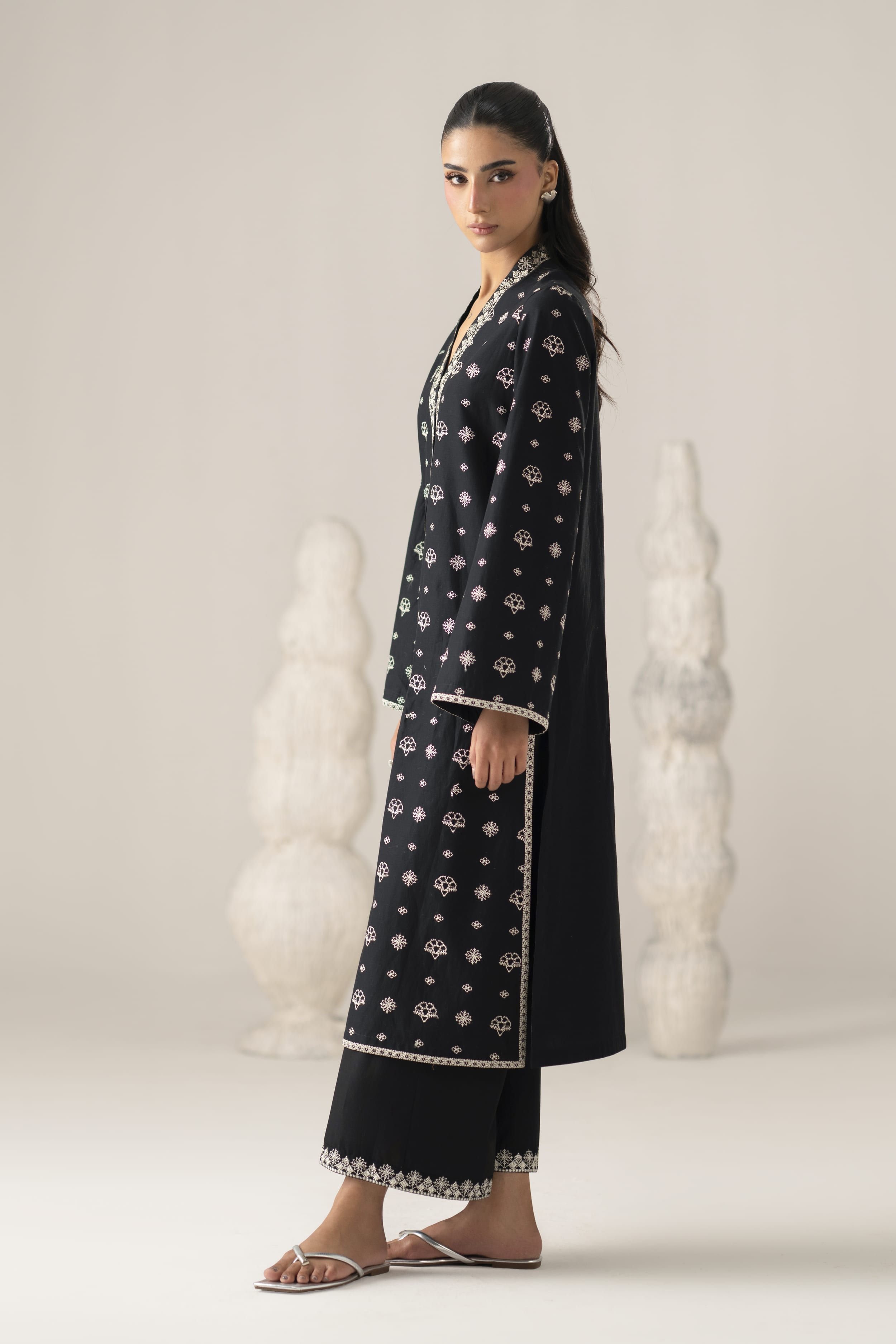 Raya Cotton Pakistani Summer Dresses - Akbar Aslam - 2
