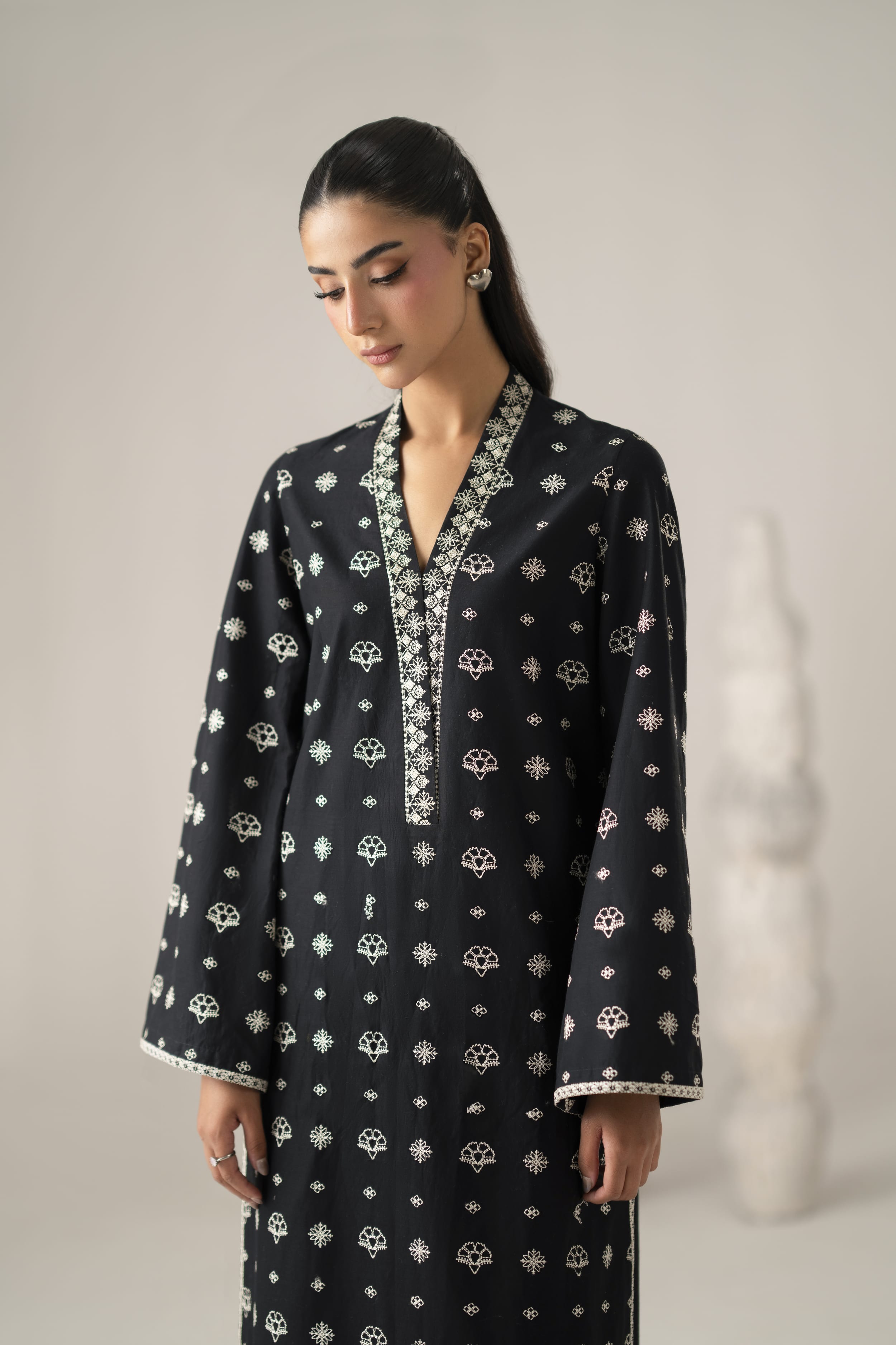 Raya Cotton Pakistani Summer Dresses - Akbar Aslam - 5