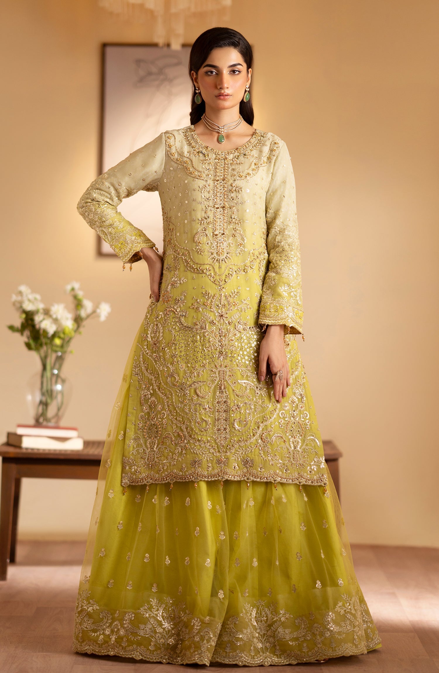 Sabian Raw Silk Pakistani Formal Dresses