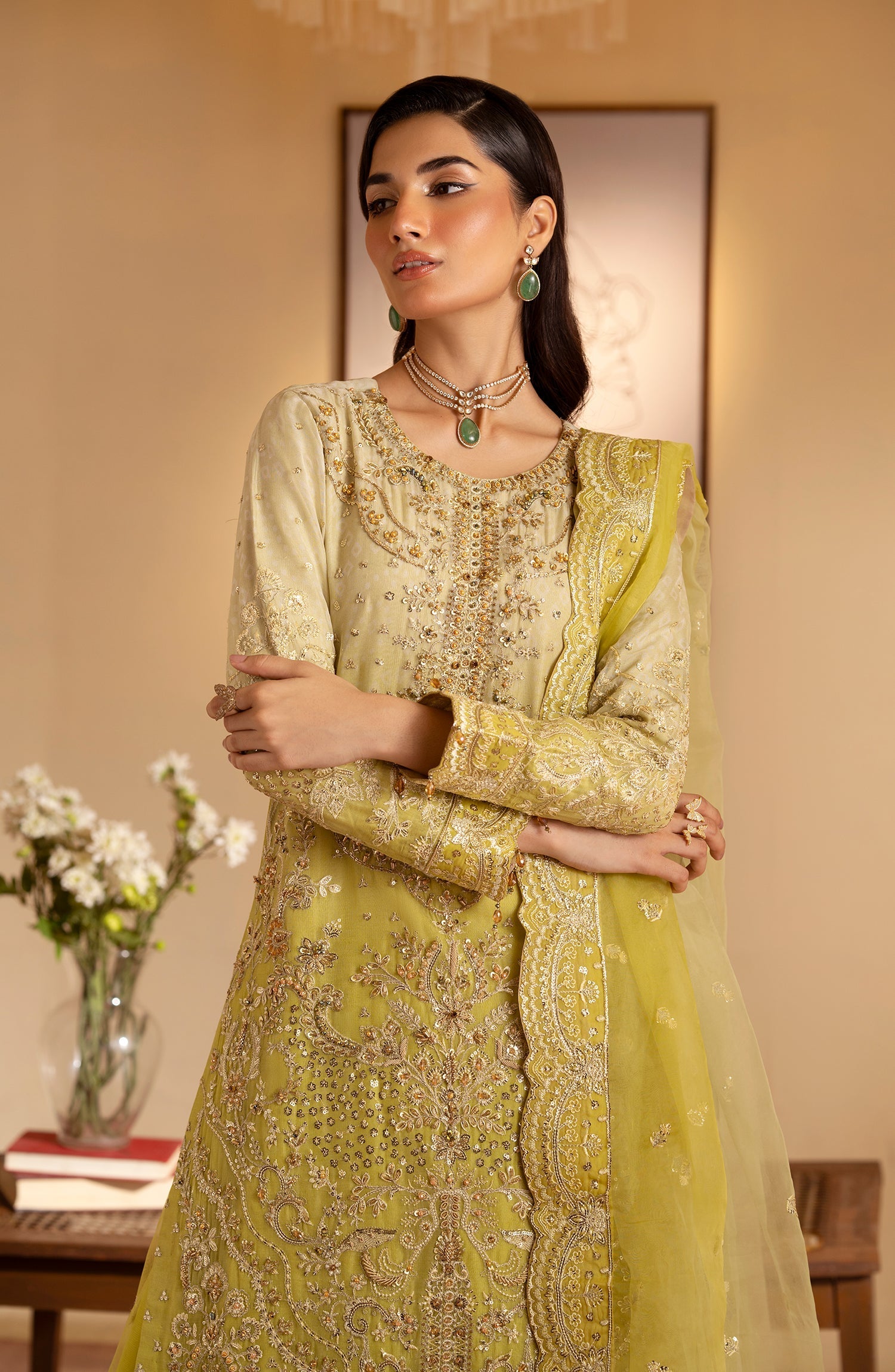 Sabian Raw Silk Pakistani Formal Dresses