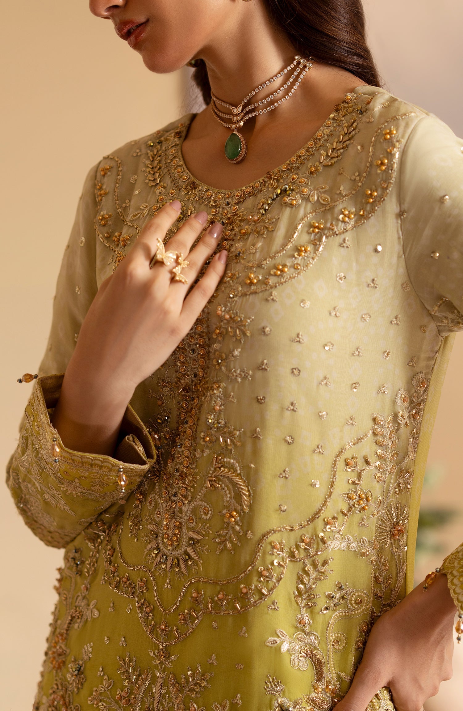 Sabian Raw Silk Pakistani Formal Dresses