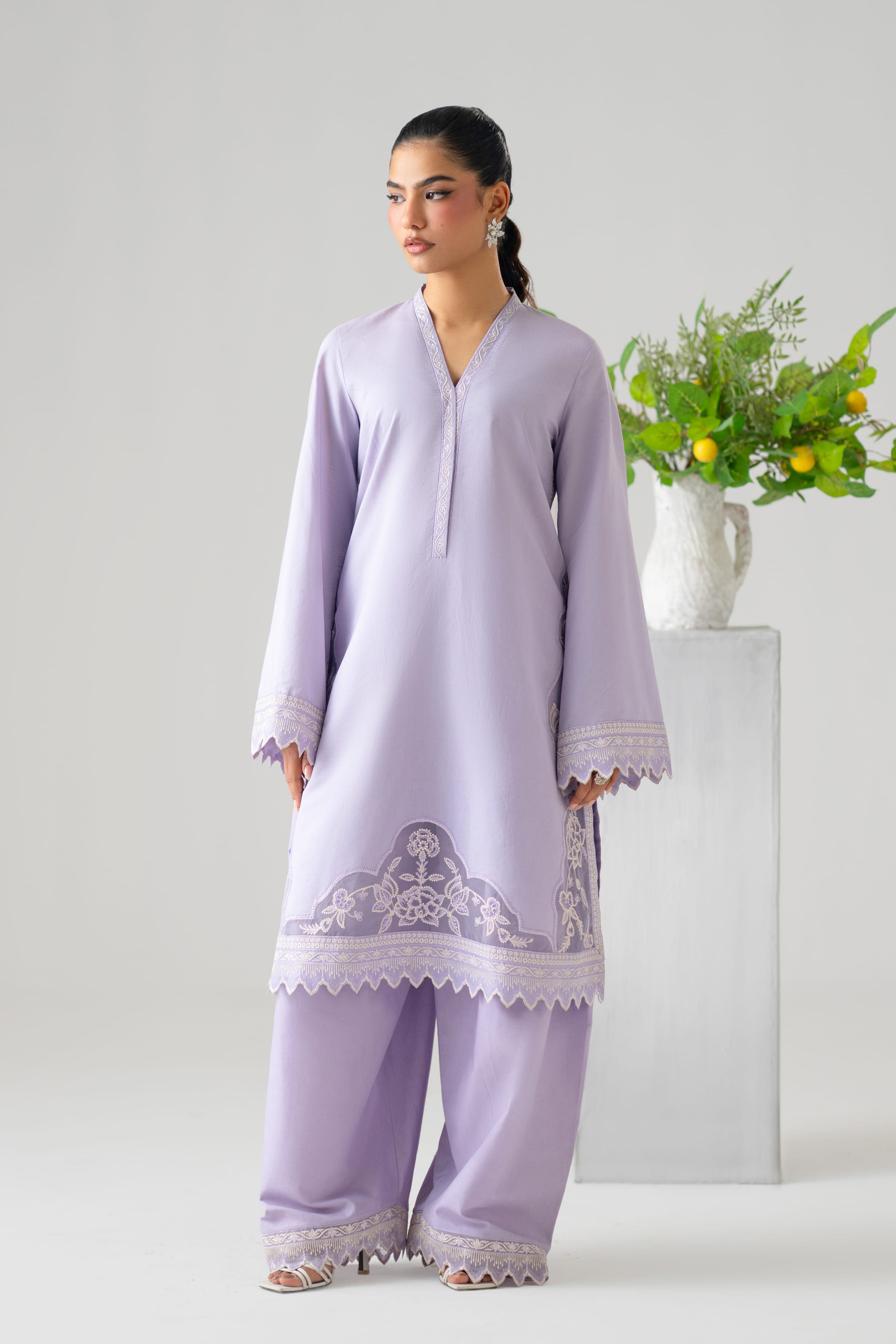 Luna Cotton Pakistani Summer Dresses - Akbar Aslam - 1