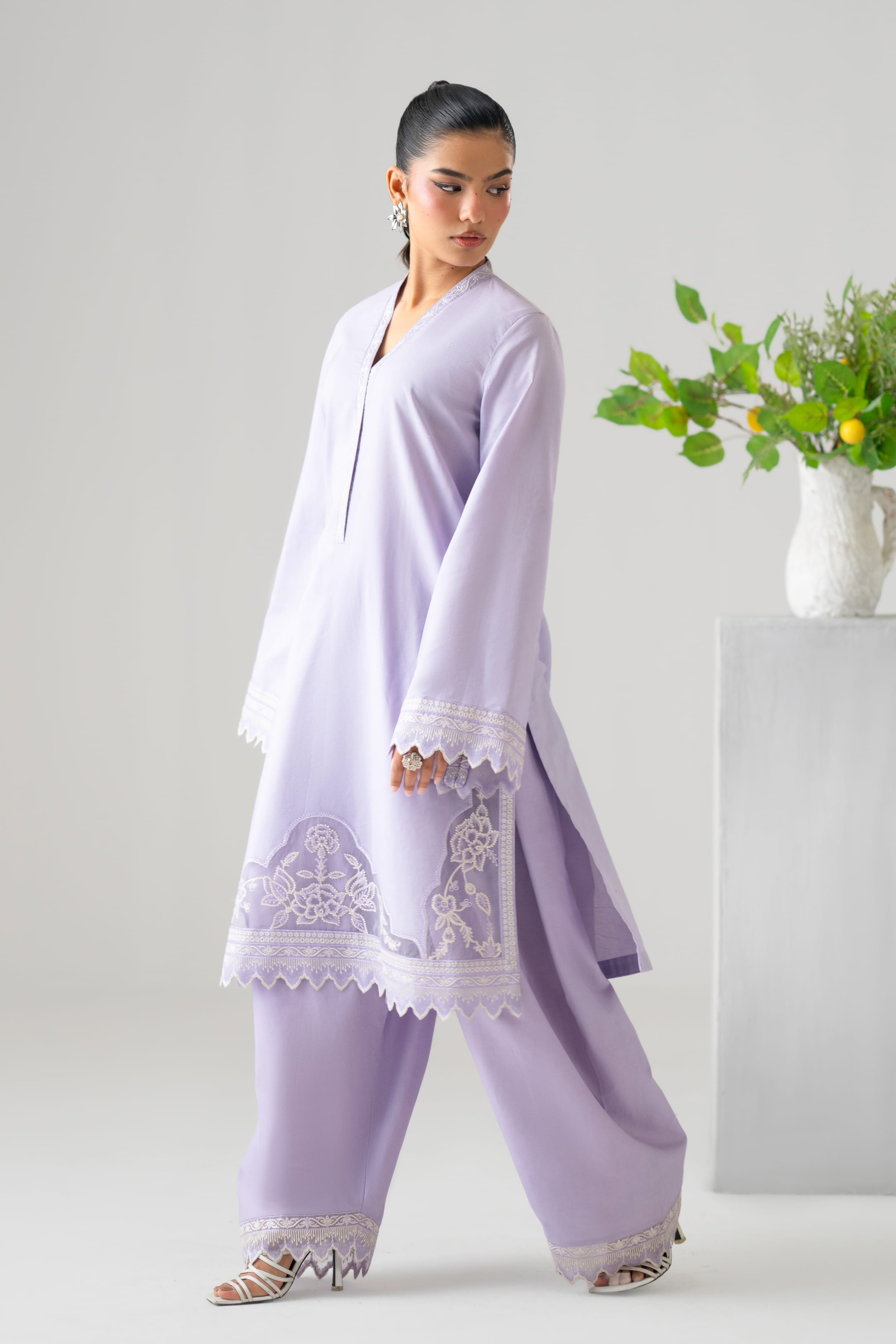 Luna Cotton Pakistani Summer Dresses - Akbar Aslam - 2