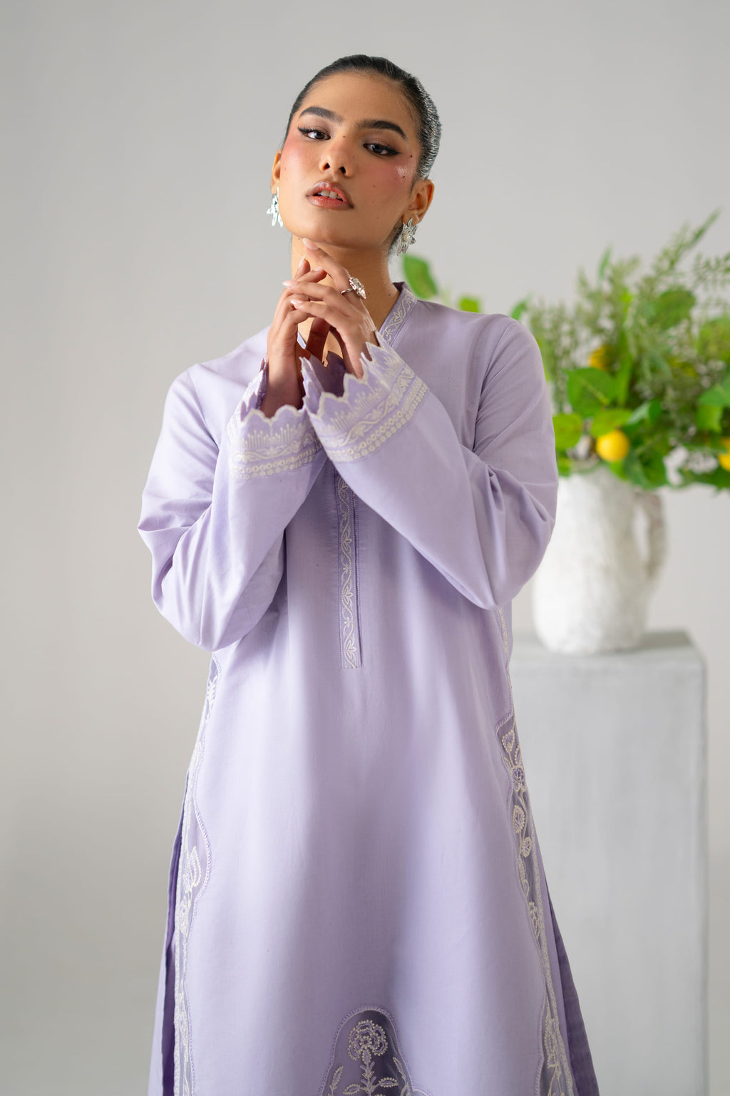 Luna Cotton Pakistani Summer Dresses - Akbar Aslam - 5