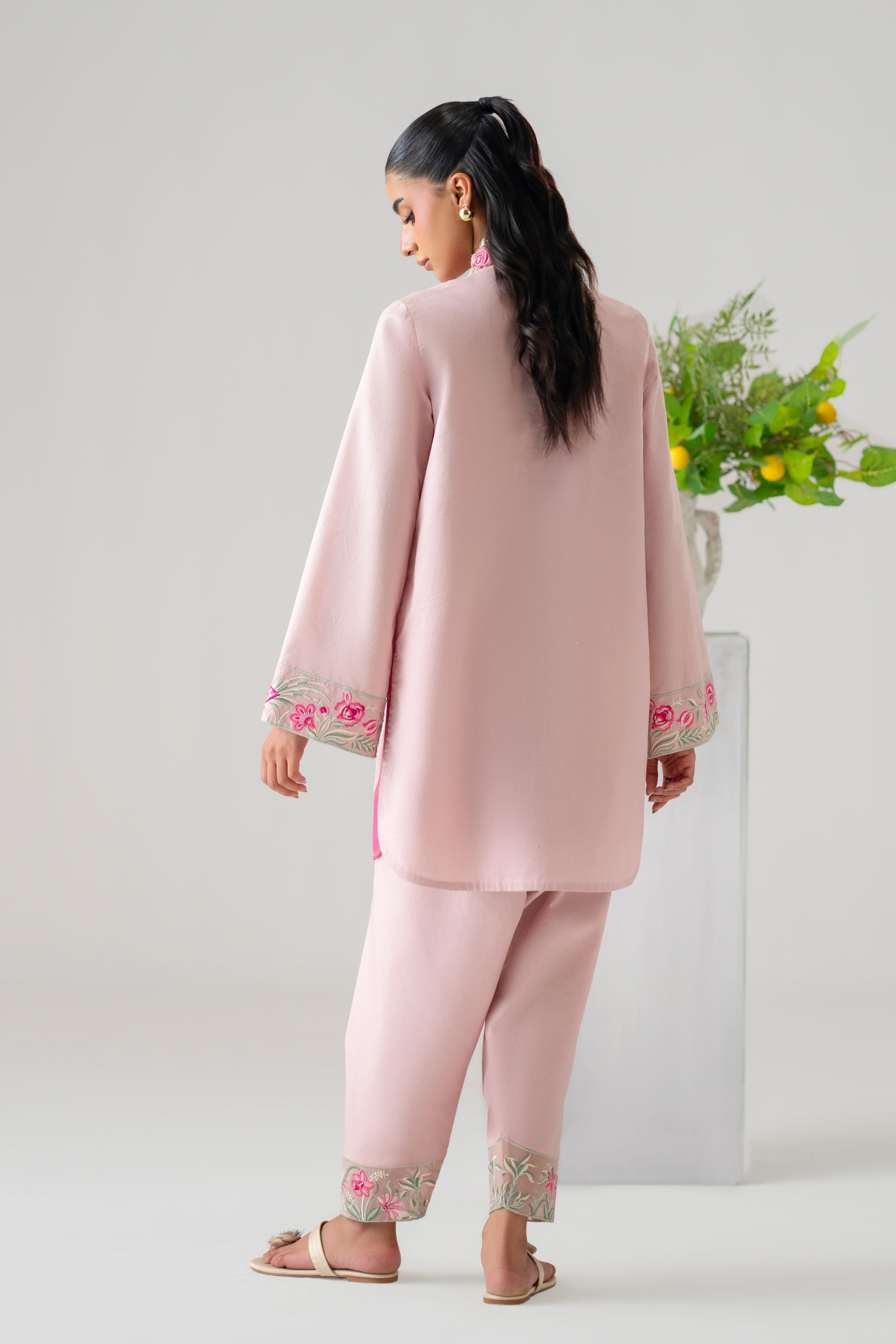 Canary Cotton Pakistani Summer Dresses - Akbar Aslam - 3