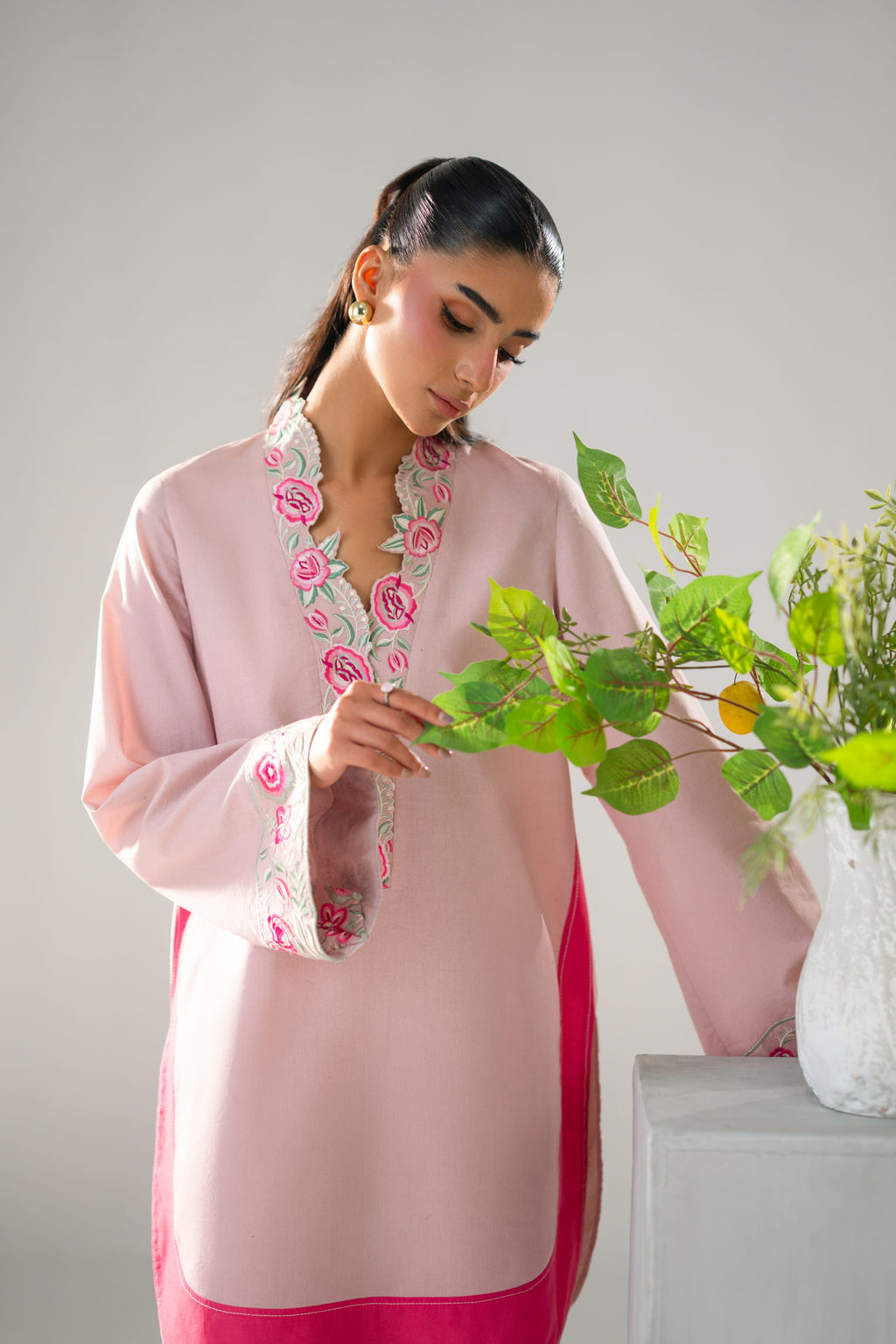 Canary Cotton Pakistani Summer Dresses - Akbar Aslam - 9