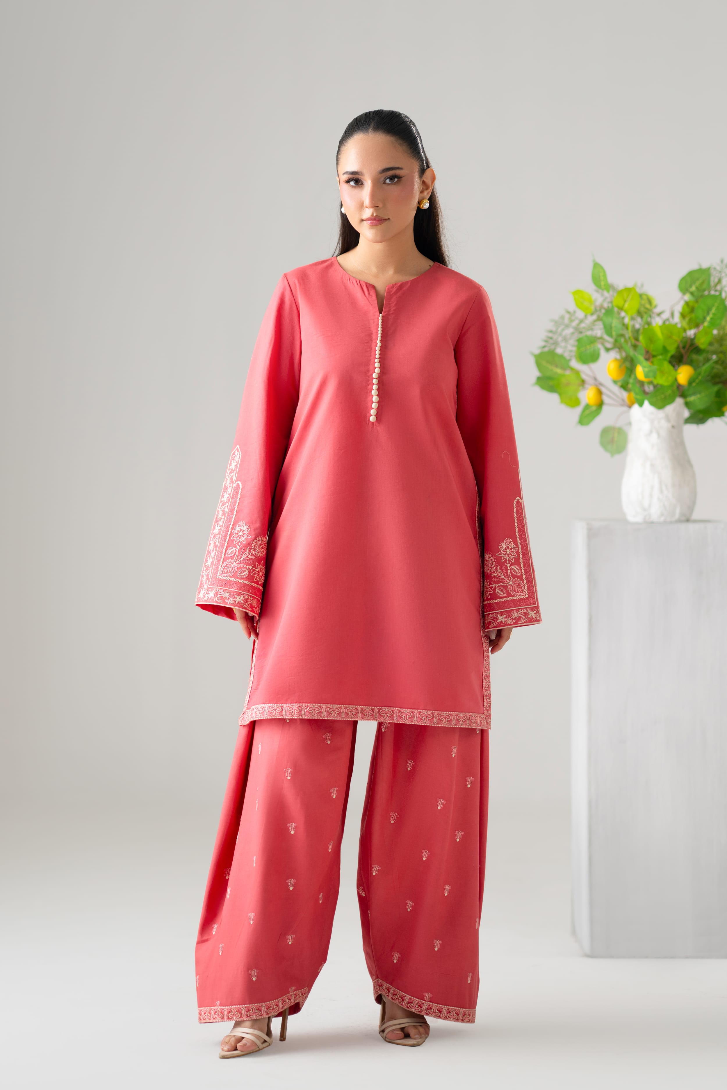Amani Cotton Pakistani Summer Dresses - Akbar Aslam - 1