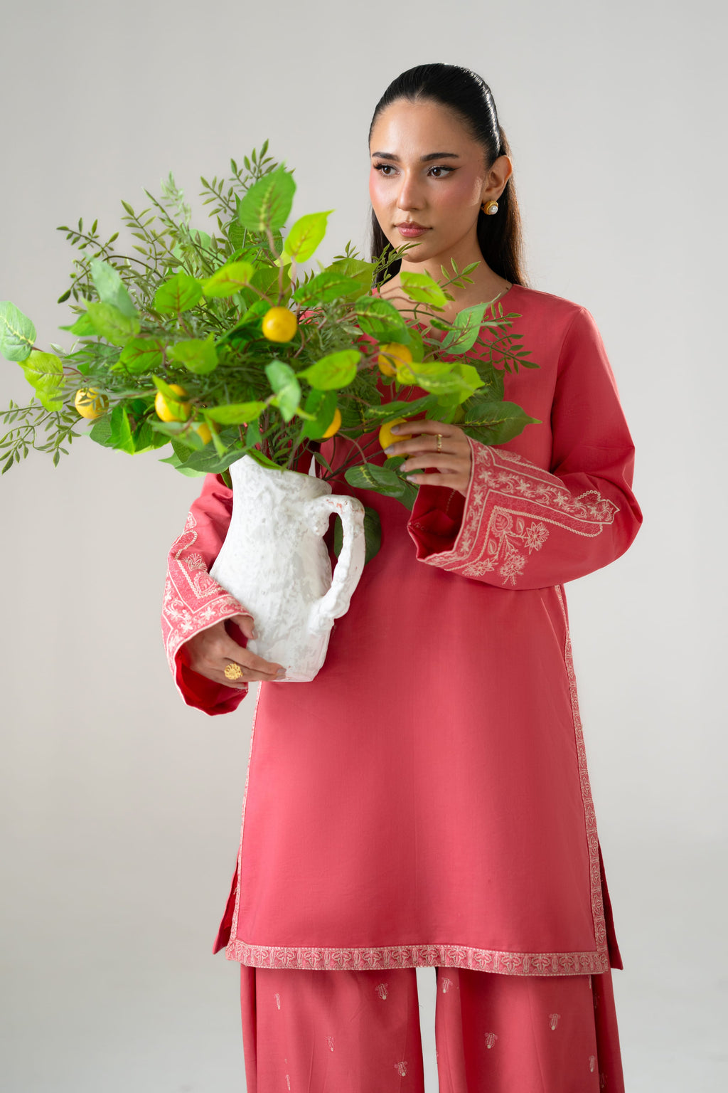 Vale Cotton Pakistani Summer Dresses - Akbar Aslam - 9