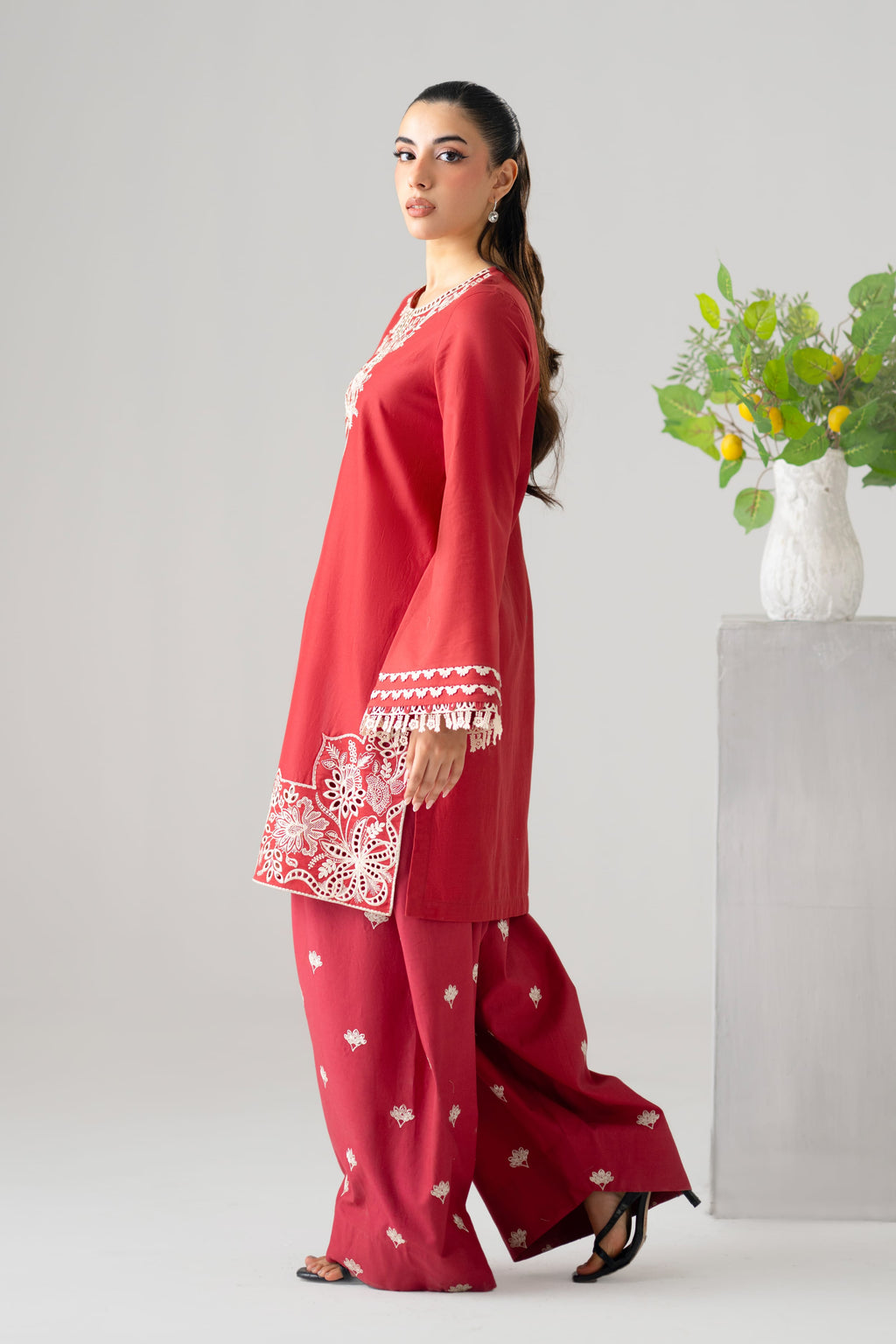 Vale Cotton Pakistani Summer Dresses - Akbar Aslam - 3