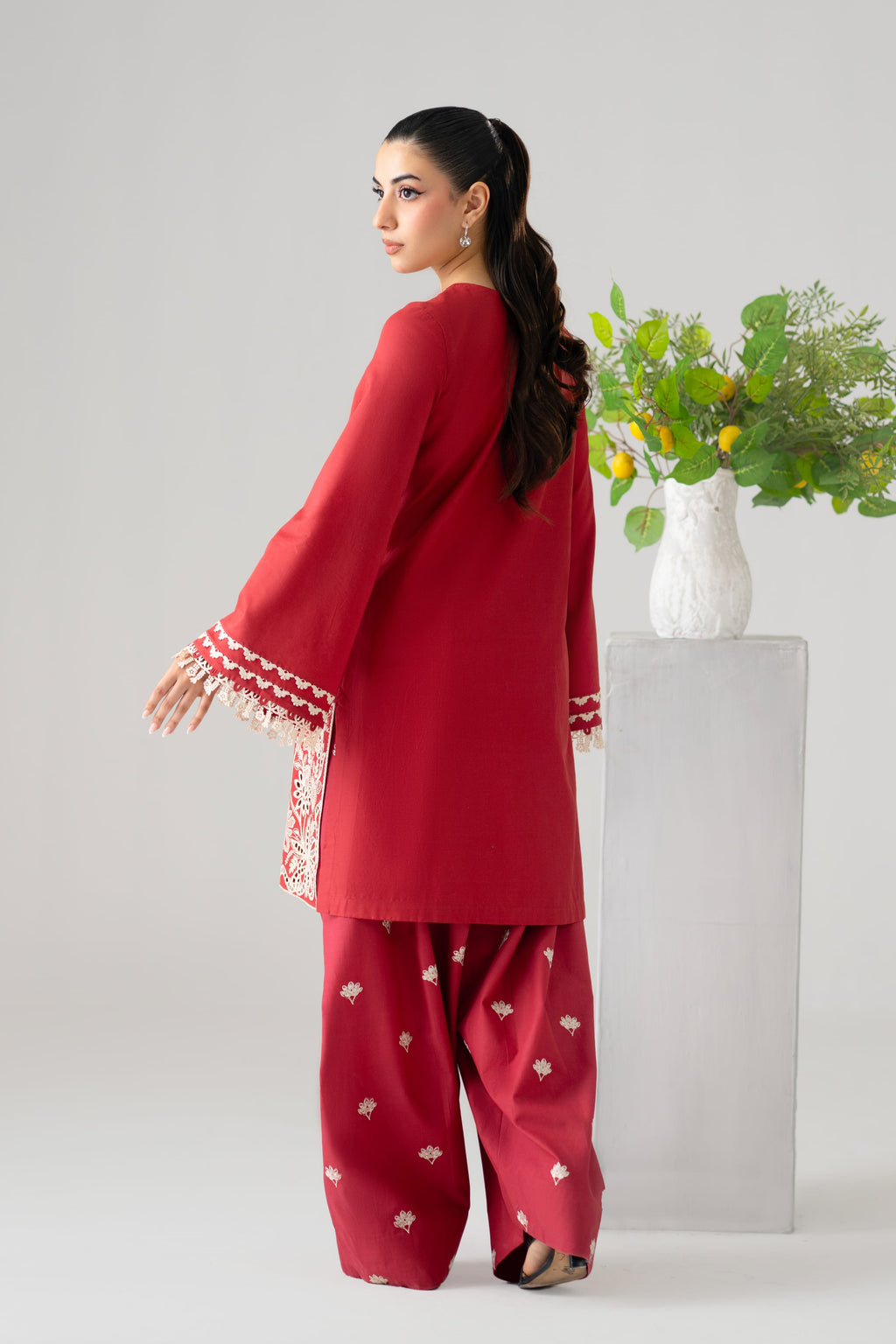 Vale Cotton Pakistani Summer Dresses - Akbar Aslam - 4