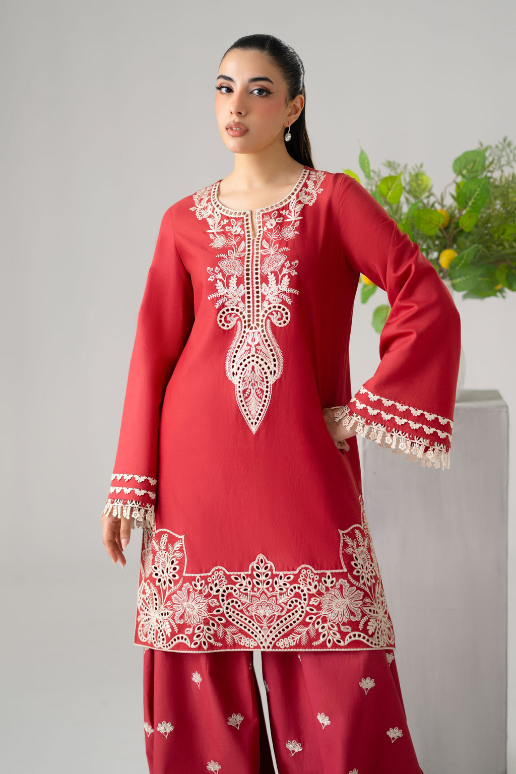 Vale Cotton Pakistani Summer Dresses - Akbar Aslam - 5
