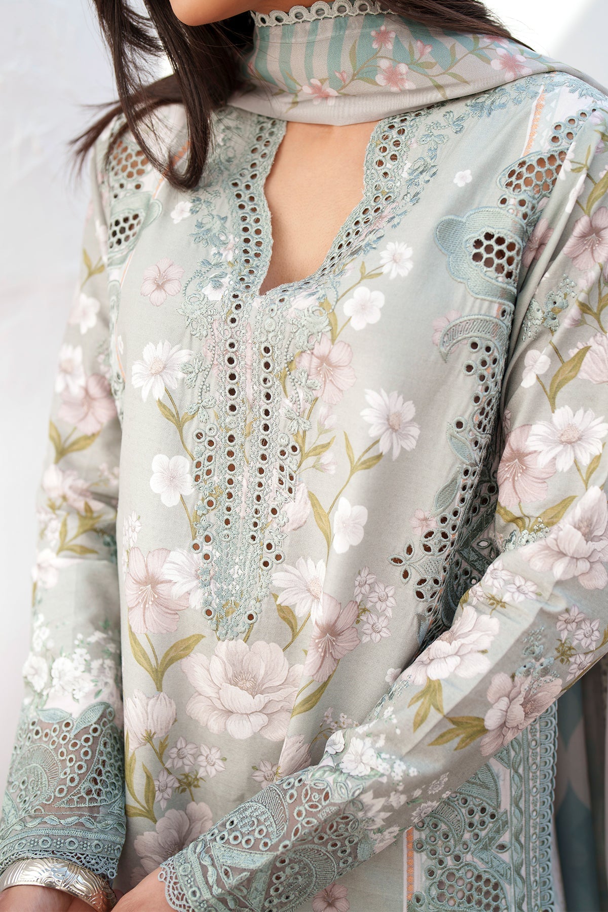 LUMIEREH Organza Pakistani Summer Dresses - Afrozeh - 3