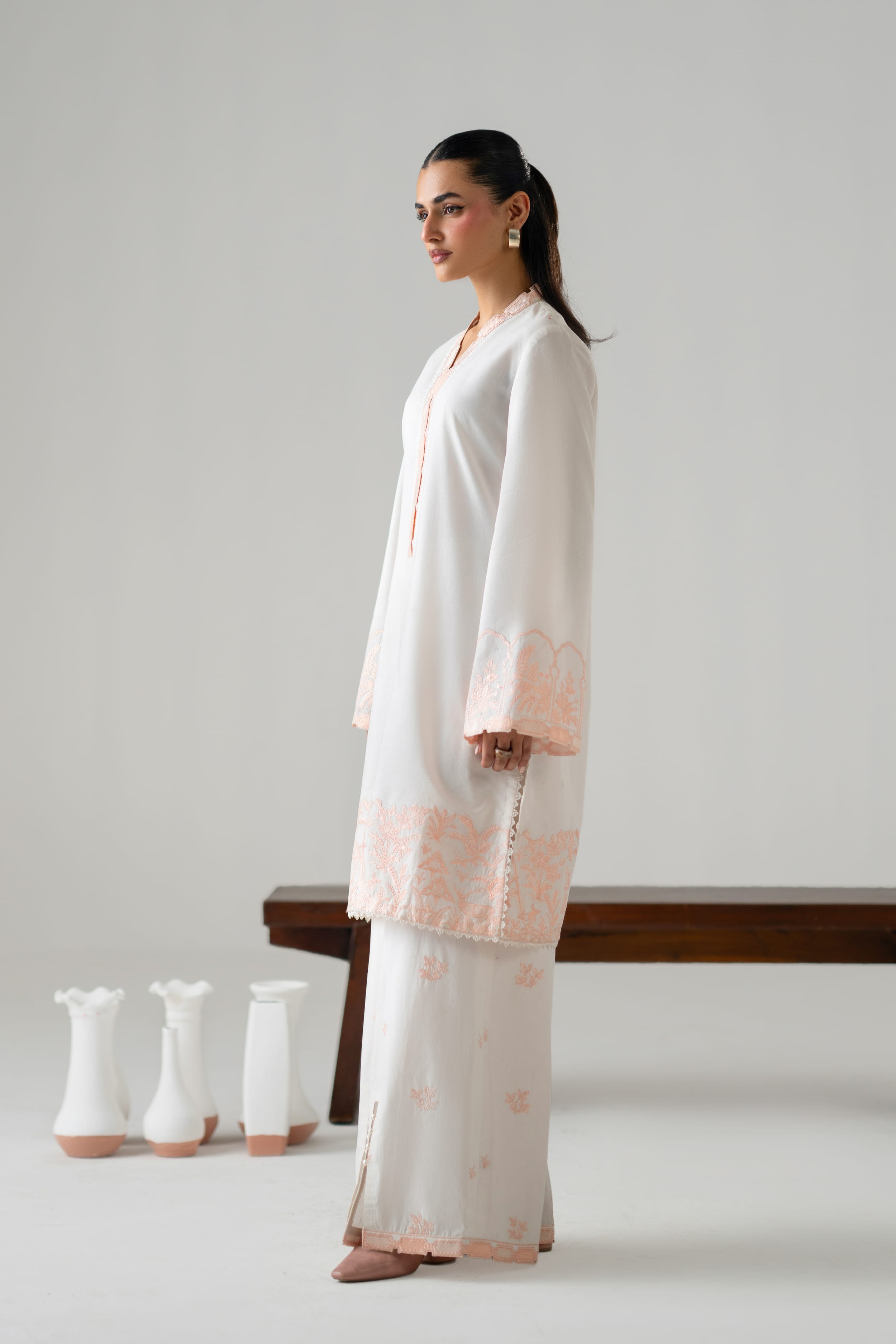 Ayna Cotton Pakistani Summer Dresses - Akbar Aslam - 2