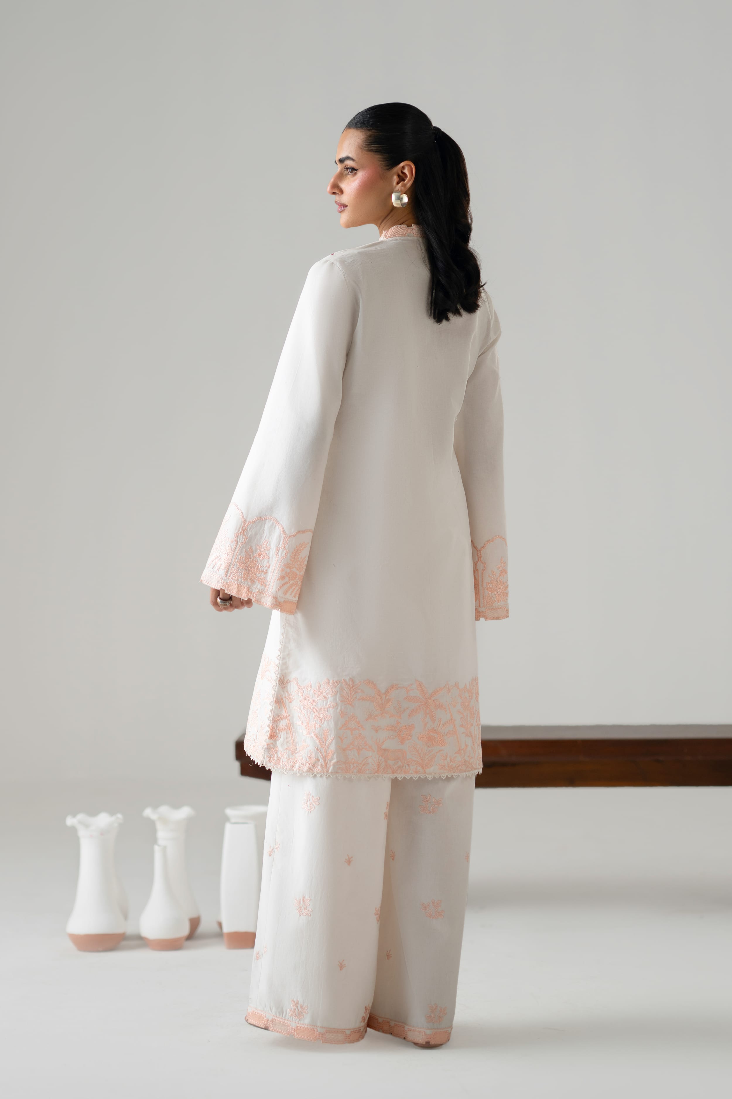 Ayna Cotton Pakistani Summer Dresses - Akbar Aslam - 3