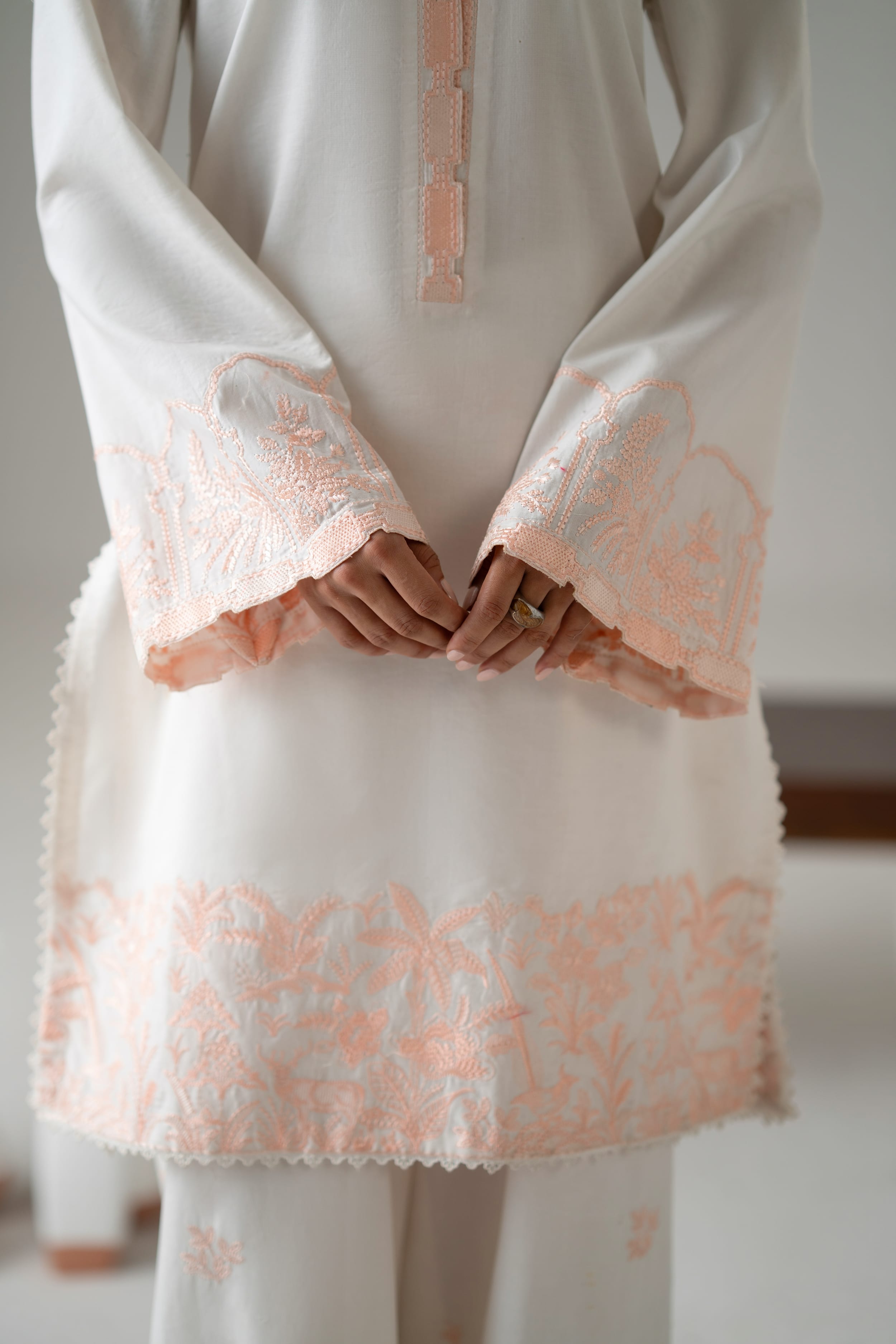Ayna Cotton Pakistani Summer Dresses - Akbar Aslam - 5