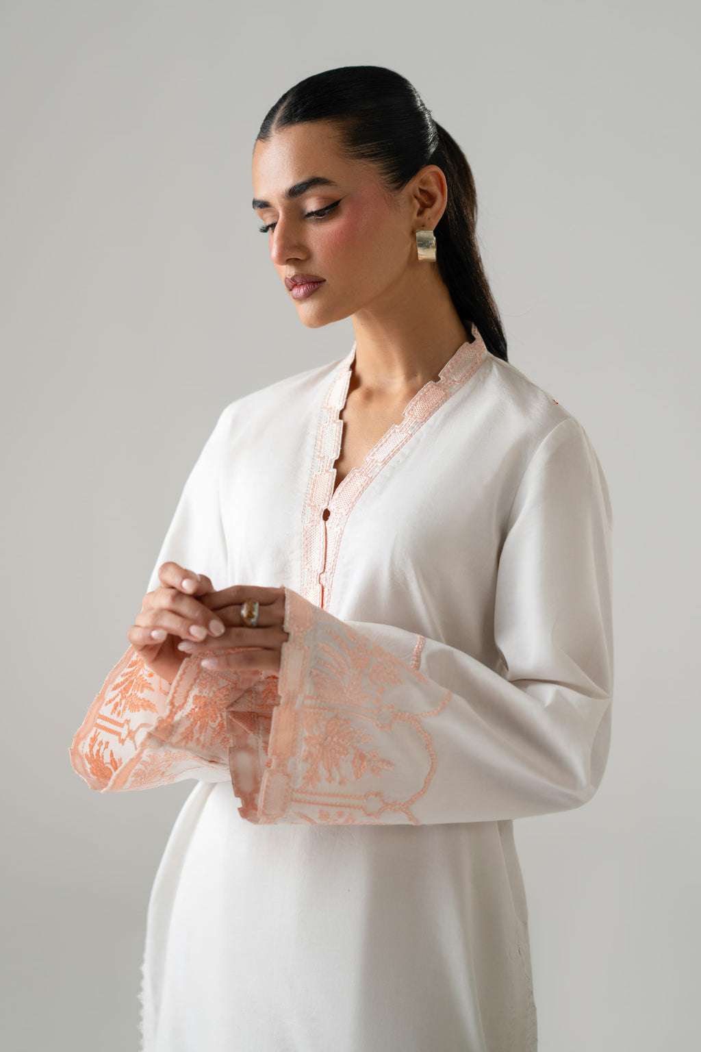 Ayna Cotton Pakistani Summer Dresses - Akbar Aslam - 7