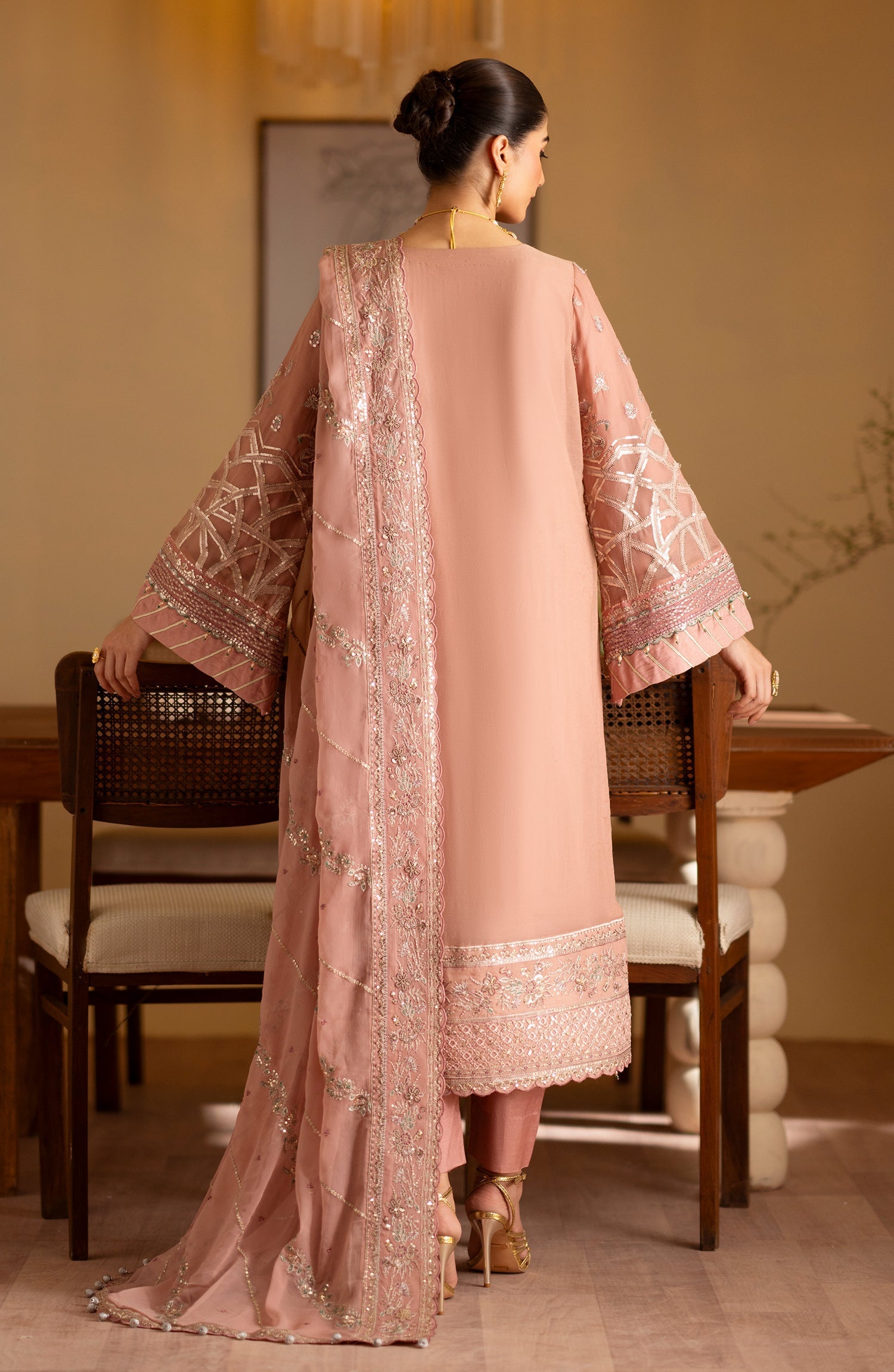 Saleha Raw Silk Pakistani Formal Dresses
