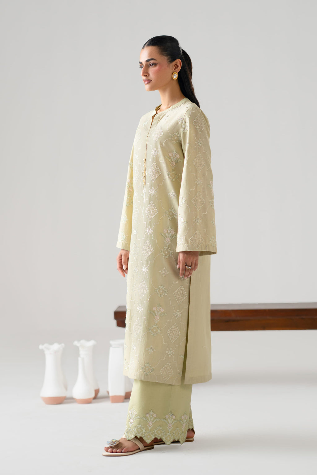 Ruva Cotton Pakistani Summer Dresses - Akbar Aslam - 2