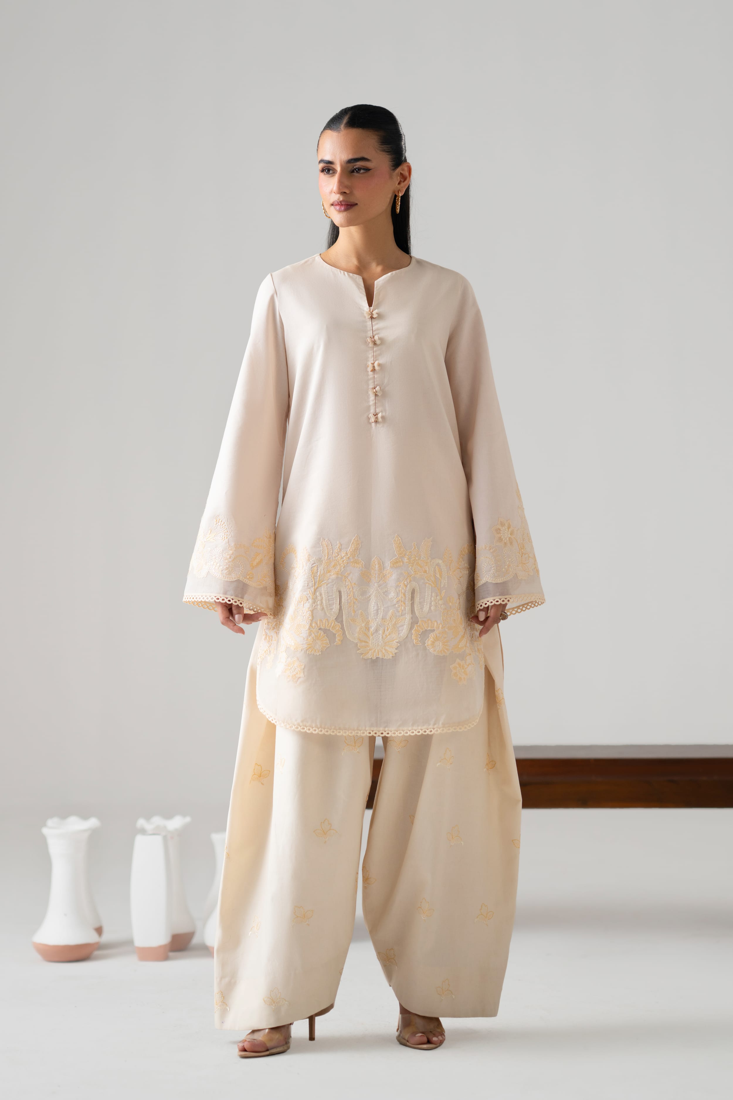 Nova Cotton Pakistani Summer Dresses - Akbar Aslam - 1
