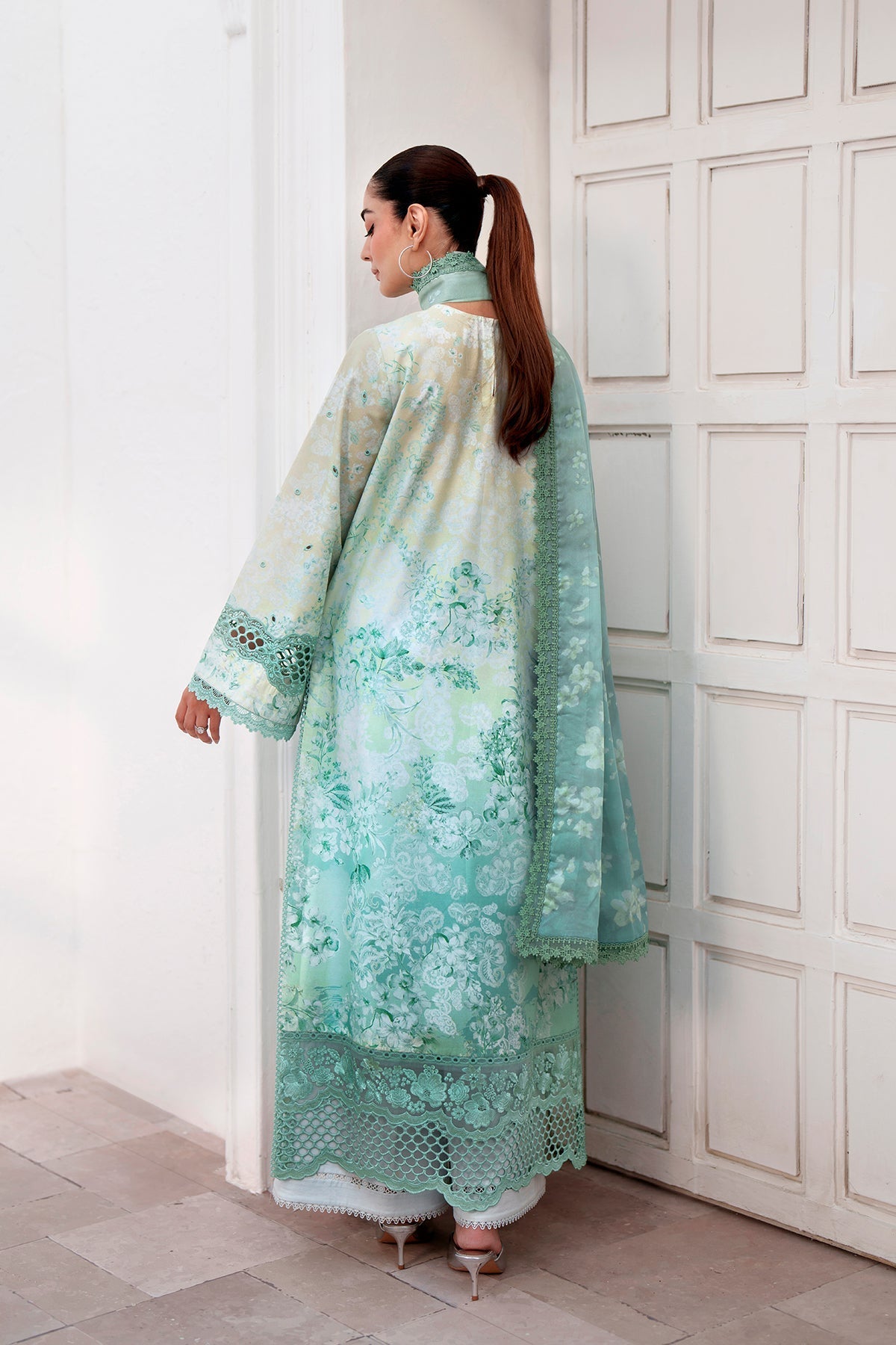 AURYN Organza Pakistani Summer Dresses - Afrozeh - 4