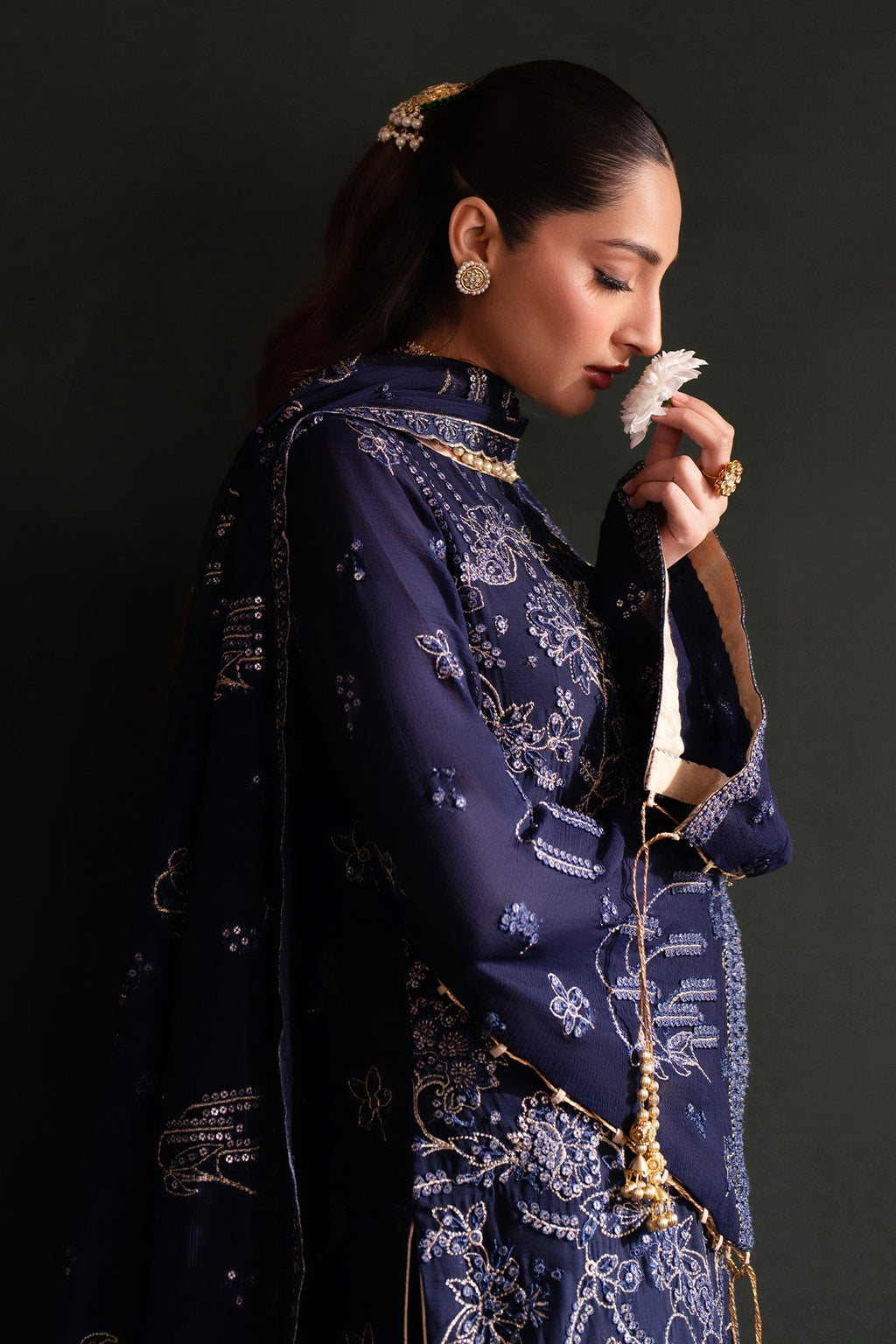 Zarifa Raw Silk Pakistani Formal Dresses