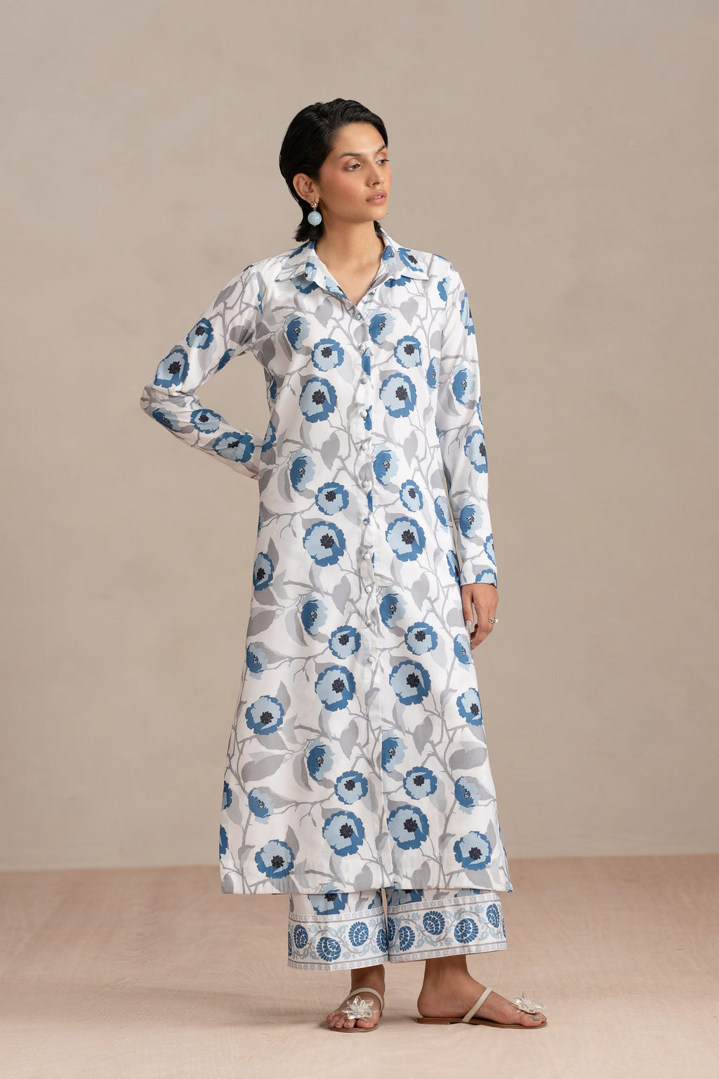Poppy Embroidered Pakistani Dress